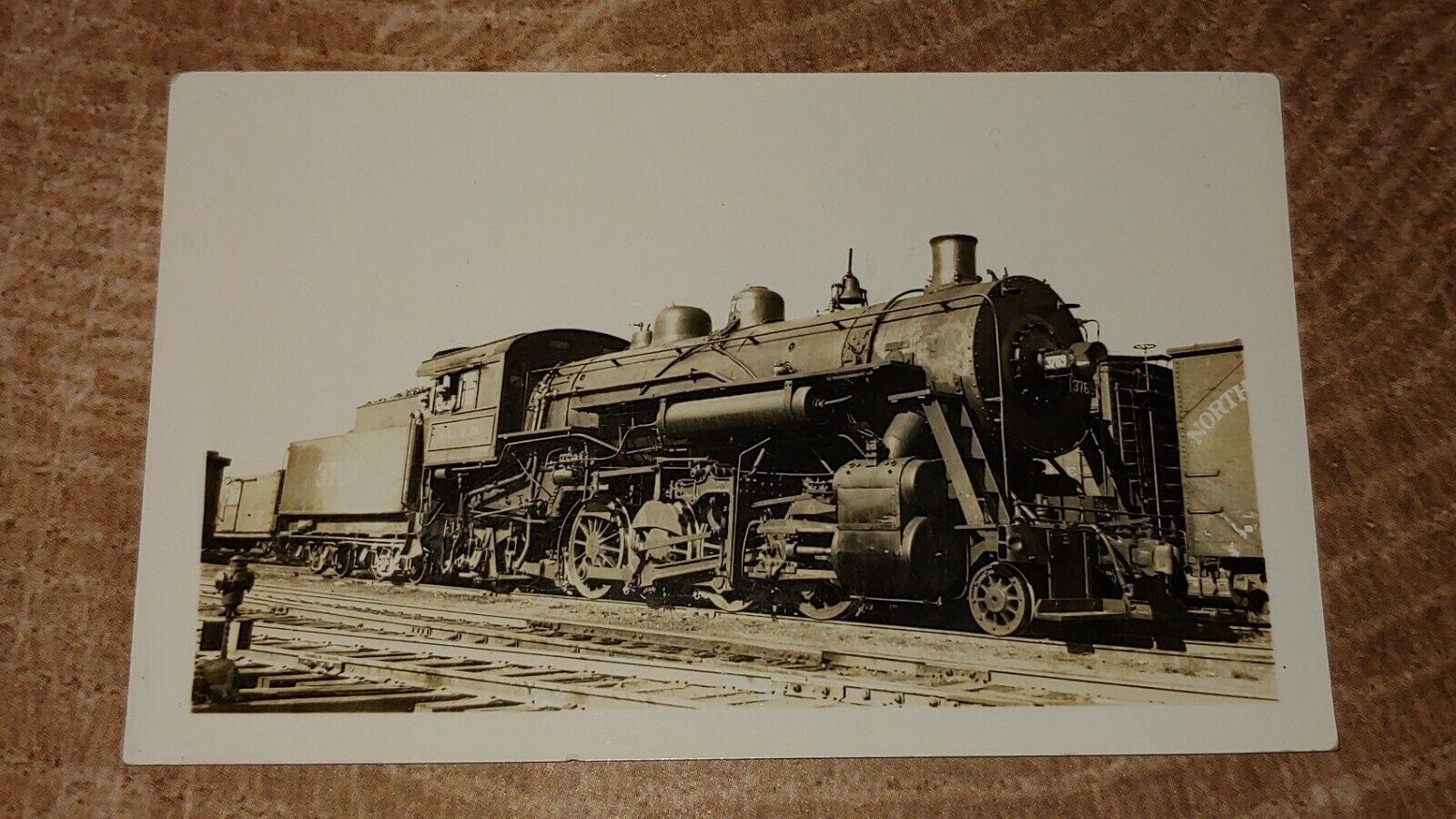 Antq. Black & White Photograph Of Locomotive Train I.C.R.R #3769 Dated 1937