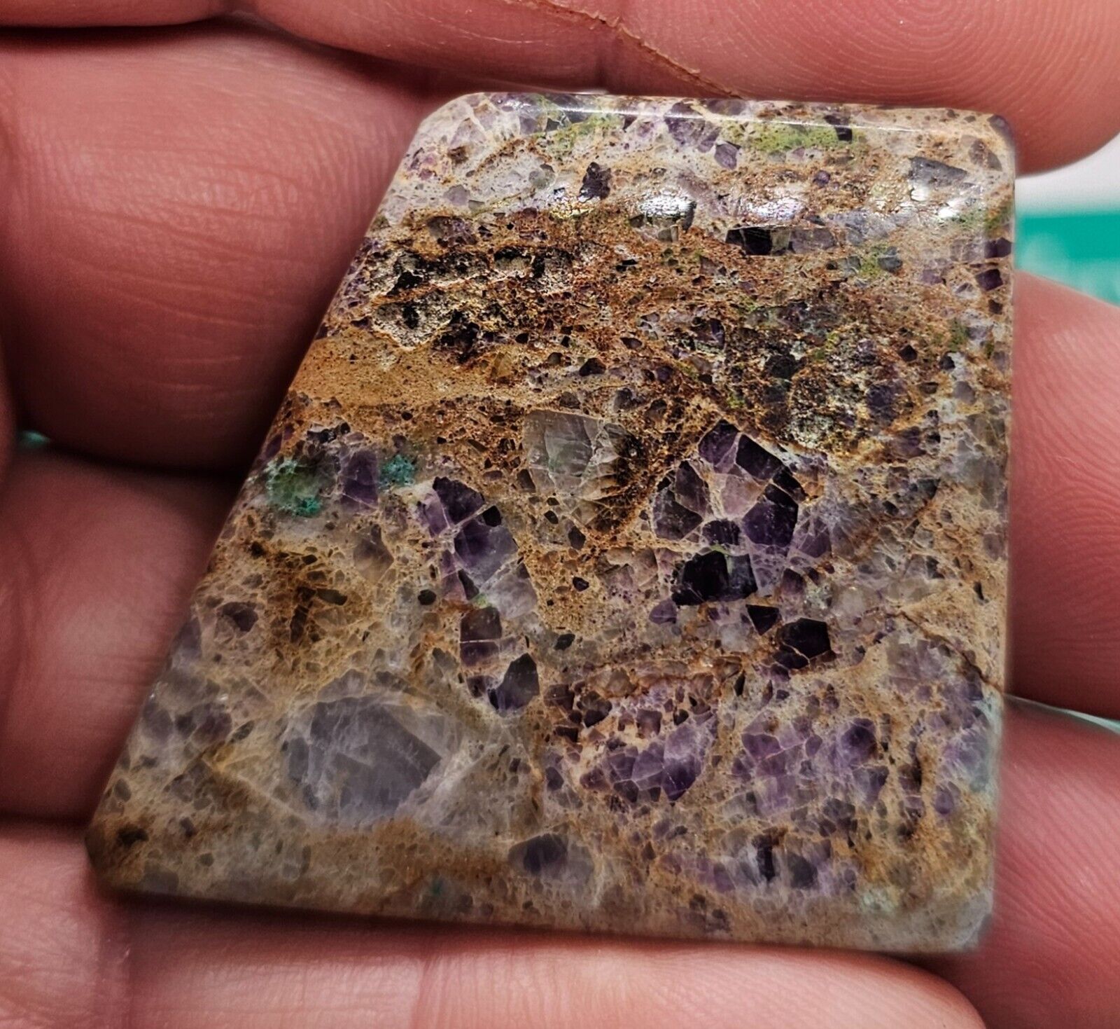 Amazing Colors In This  kaleidoscope Prism stone Display/cabochon