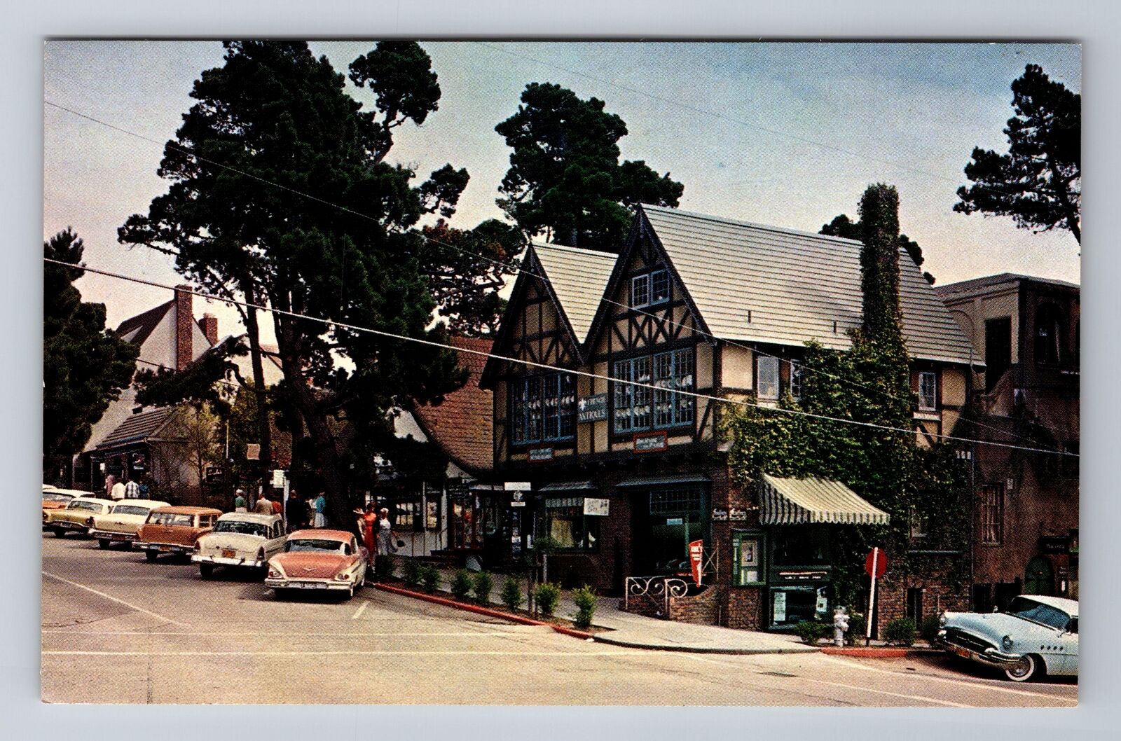 Carmel By The Sea CA-California, Cultural Art Centers, Antique Vintage Postcard
