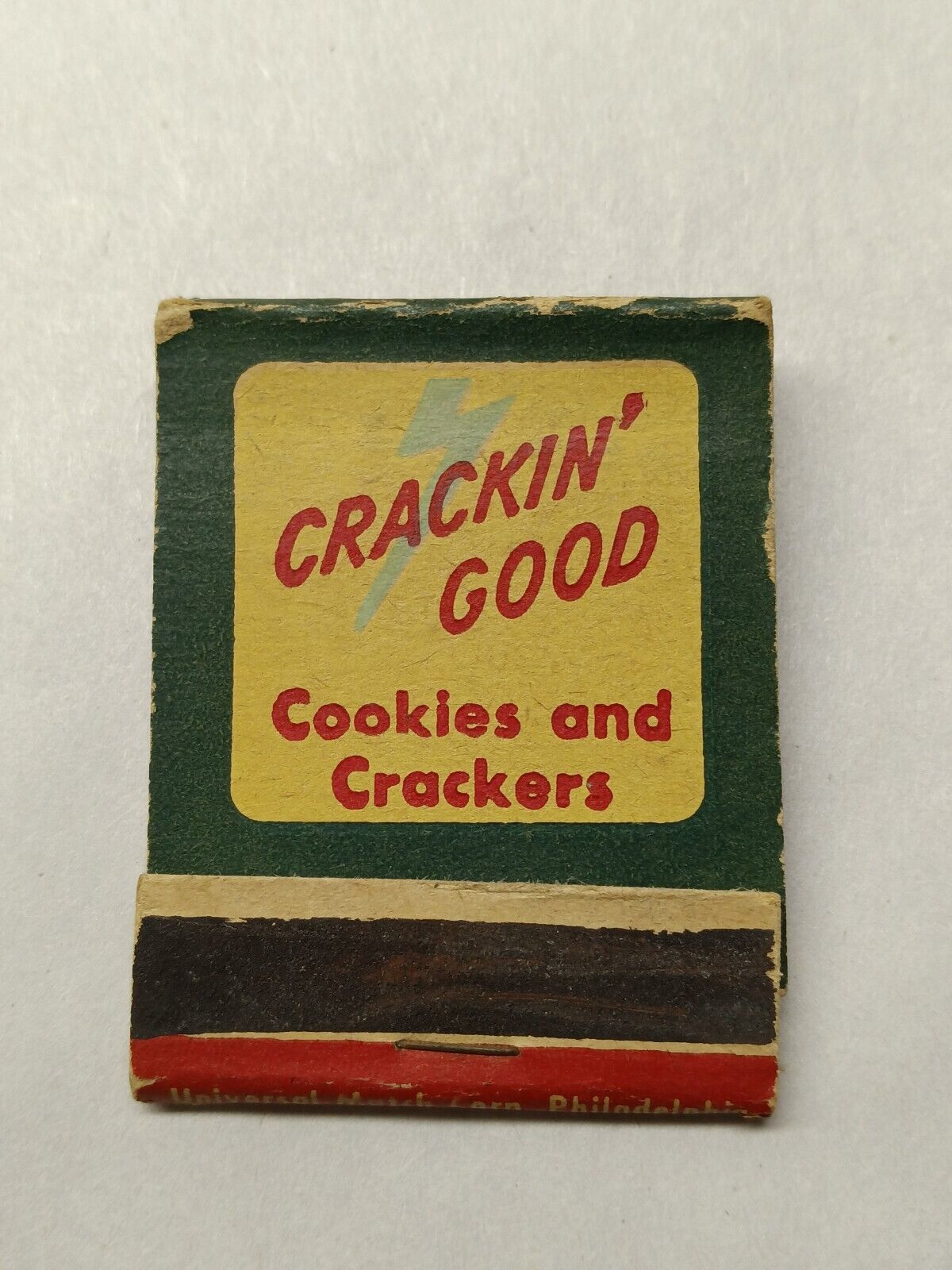 Vintage MatchBook Crackin\' Good Cookies and Crackers You\'ll Agree They\'re Good