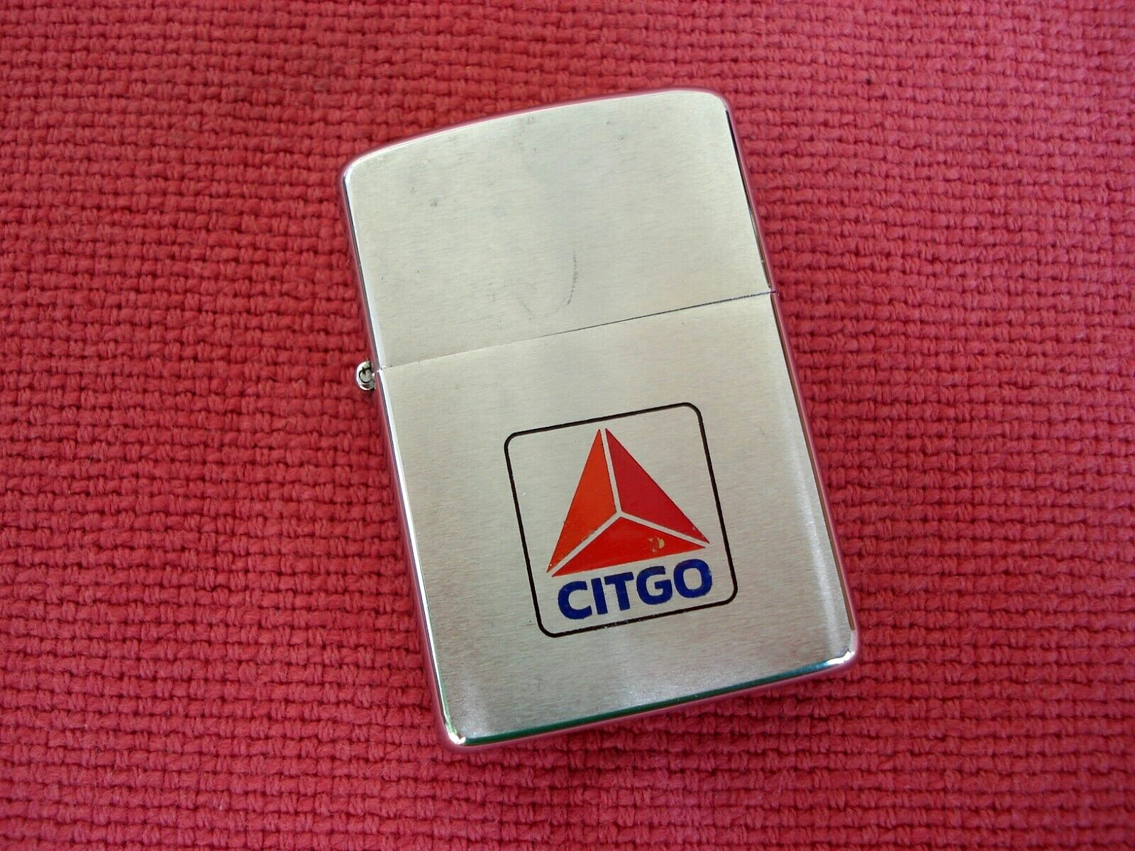 Vintage Zippo Lighter Citgo 1968, Excellent Un-Used, Gas Oil, 16 Hole 5 HInge
