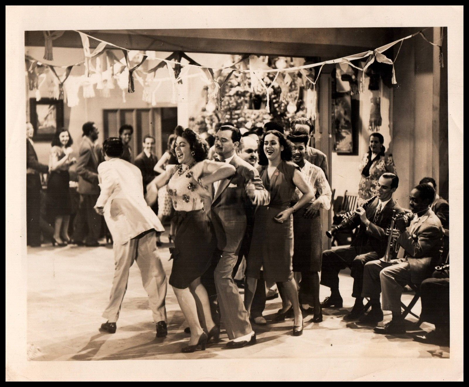 CUBA CUBAN TV CMQ SHOW ACTORS ACTRESSES DANCING 1950s ORIG REMBRANDT PHOTO 400