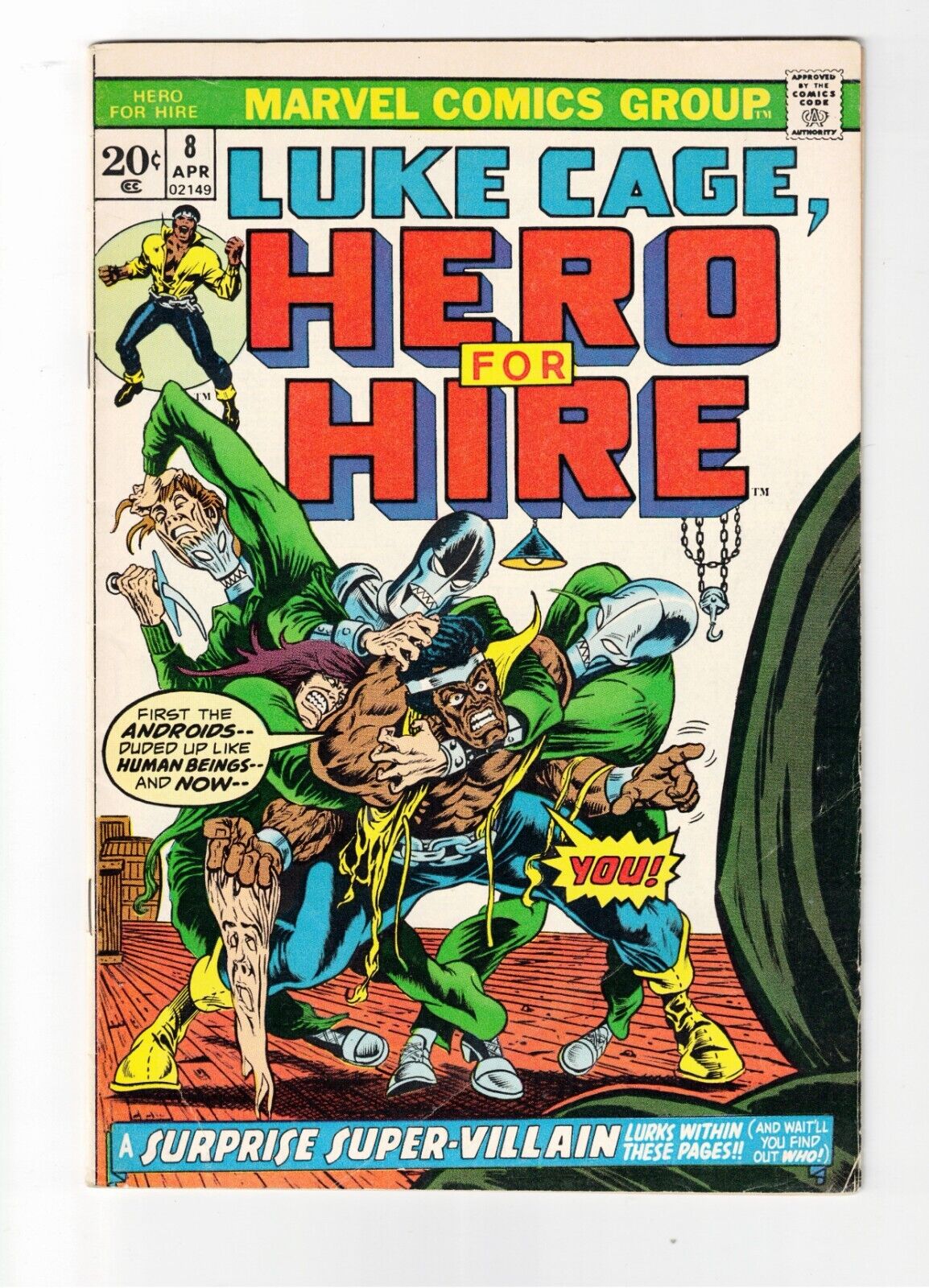 Luke Cage Hero for Hire #8 1973 Marvel