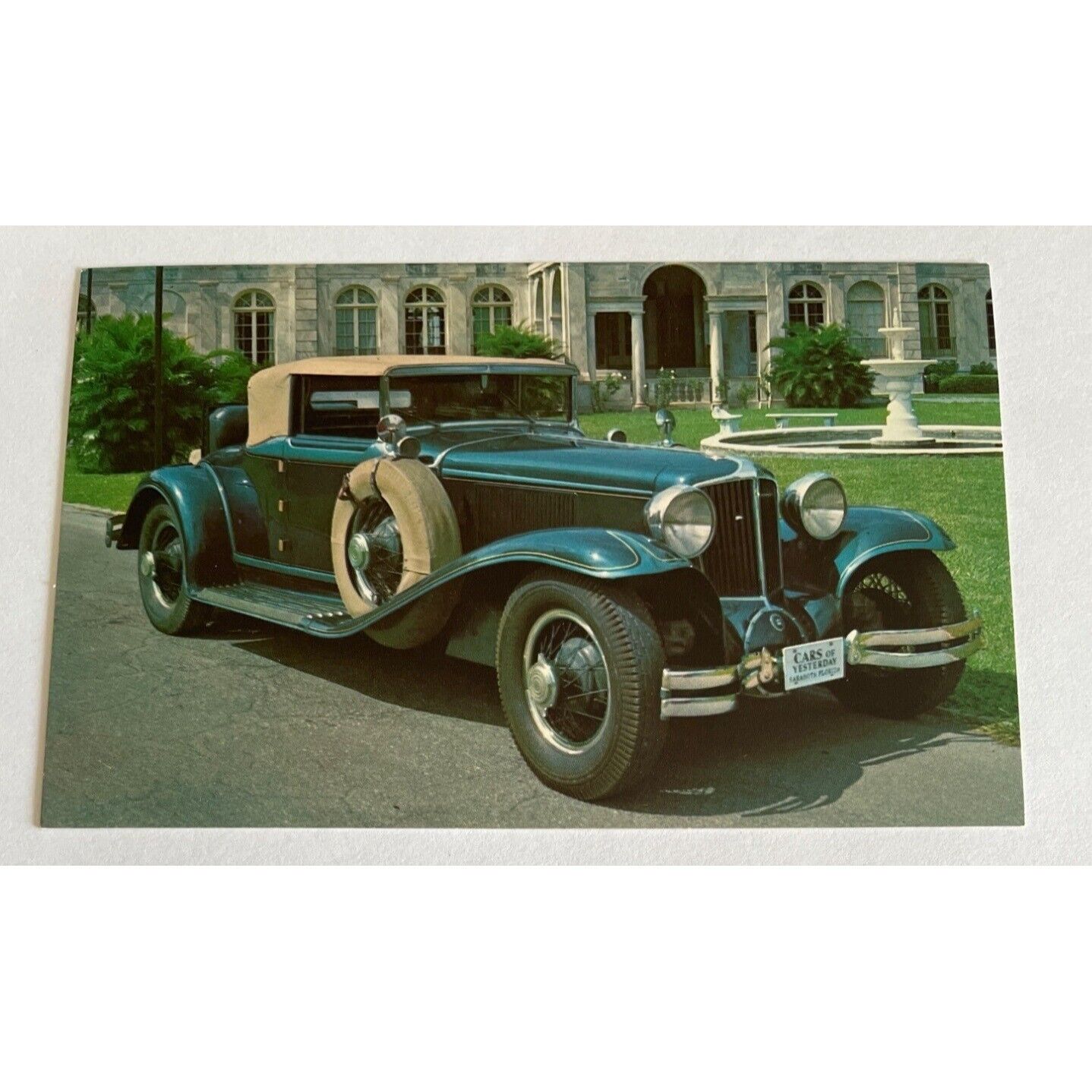1930 Cord Car Cars & Music of Yesterday Museum Sarasota Florida VIntage Postcard
