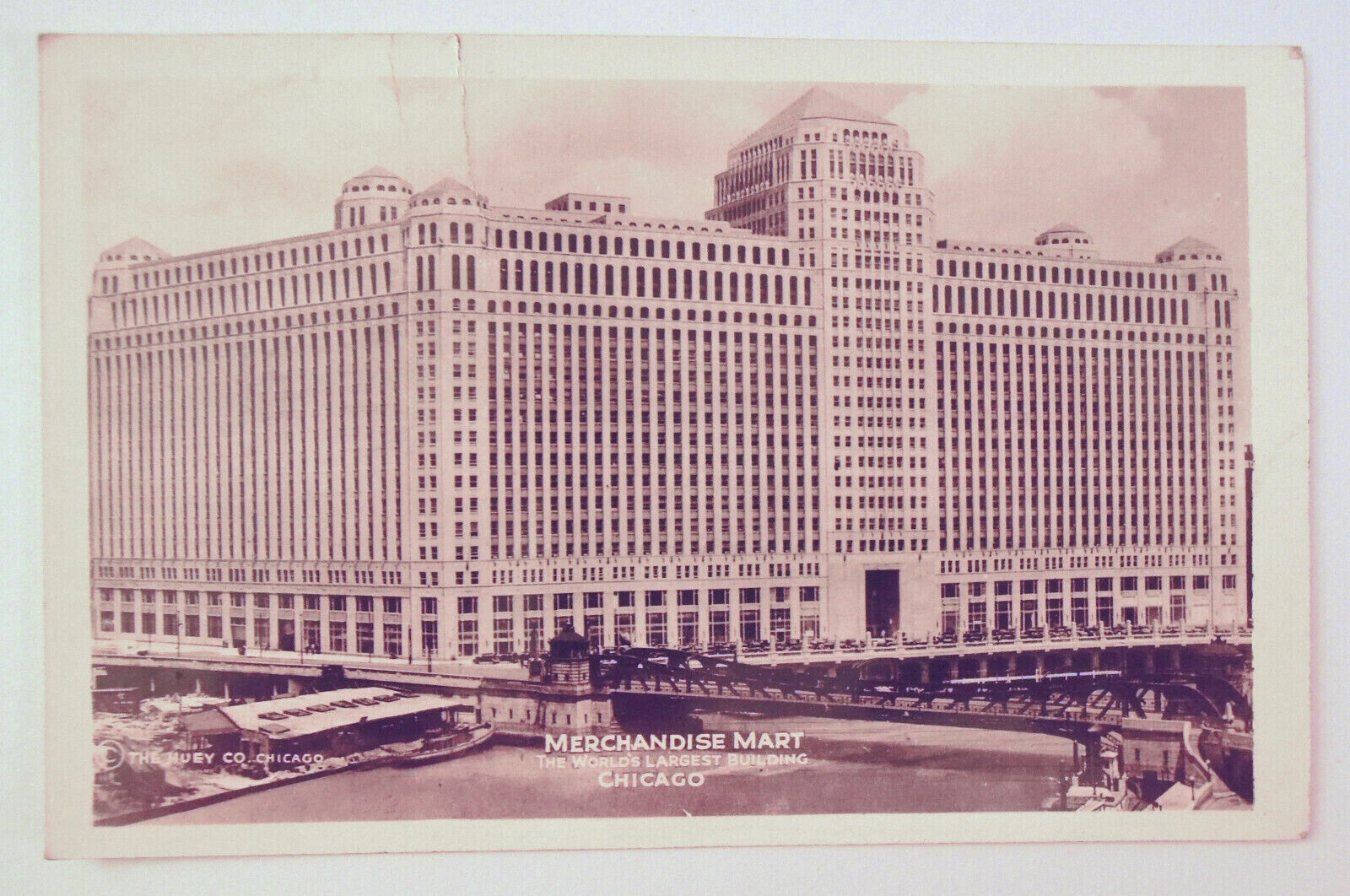 Vintage RPPC Real Photo Postcard Chicago Illinois Merchandise Mart 1930s        