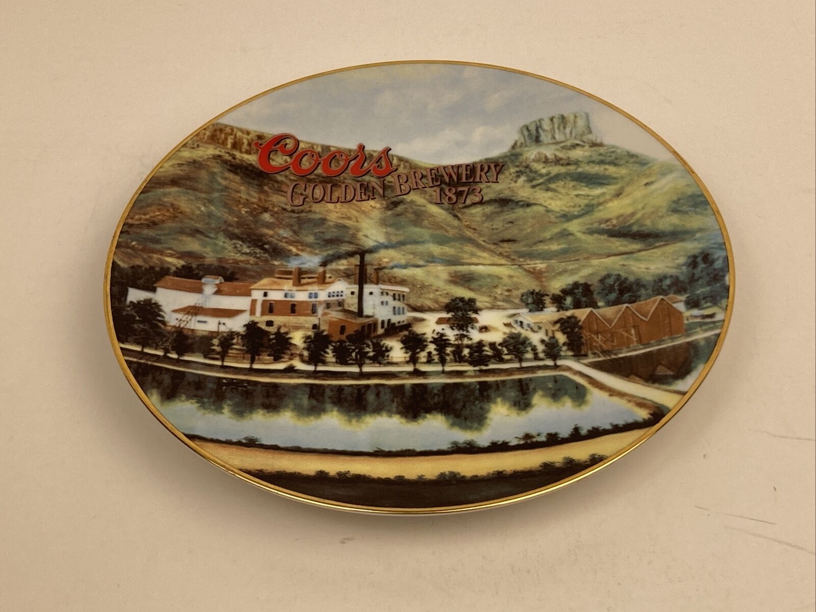 Coors Commemorative Collectors Plate Golden Brewery 1873 #911 of 20,000 NO Chips