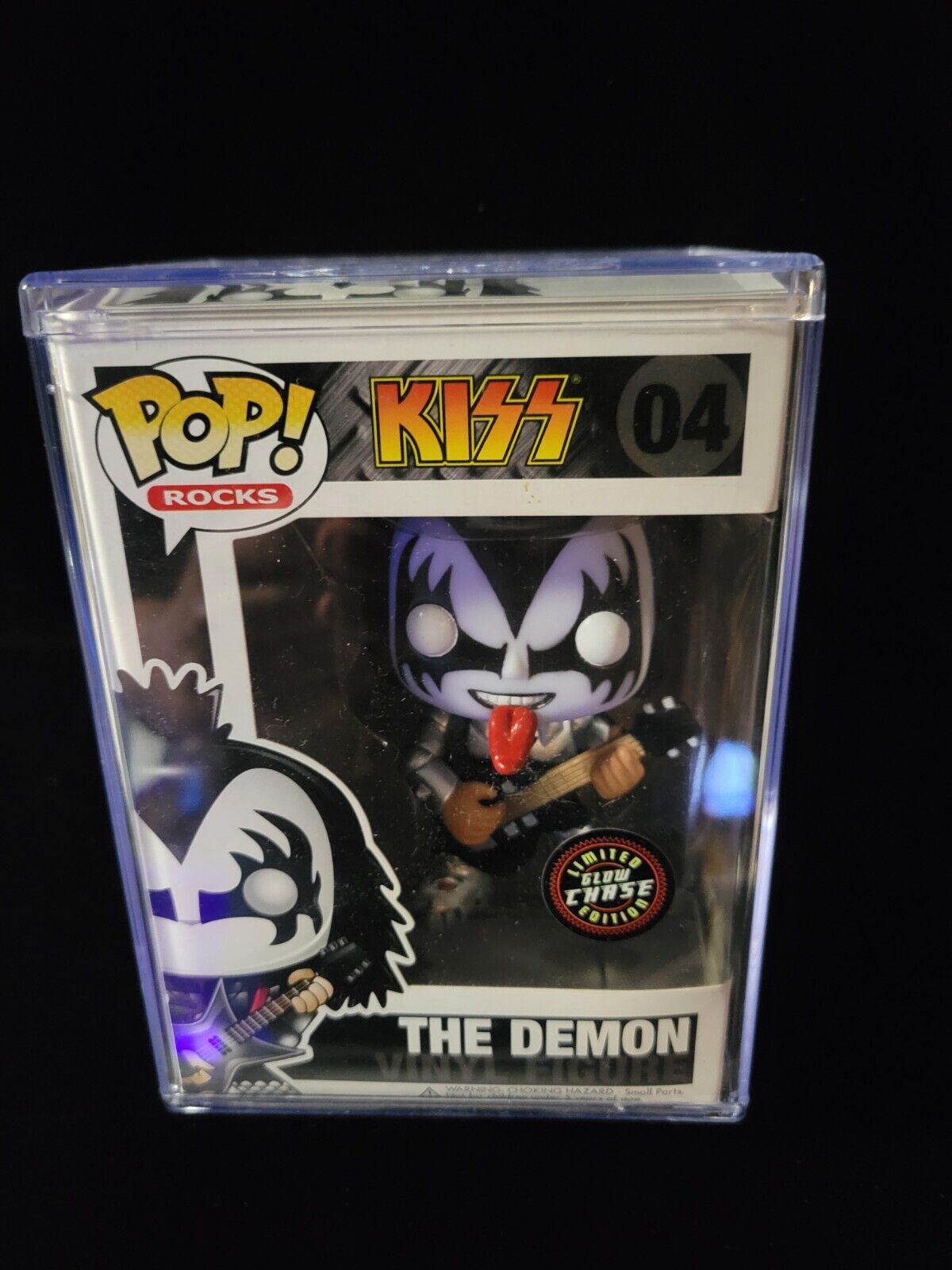 Kiss Gene Simmons Demon Super Rare Glow Chase 04 Funko Pop
