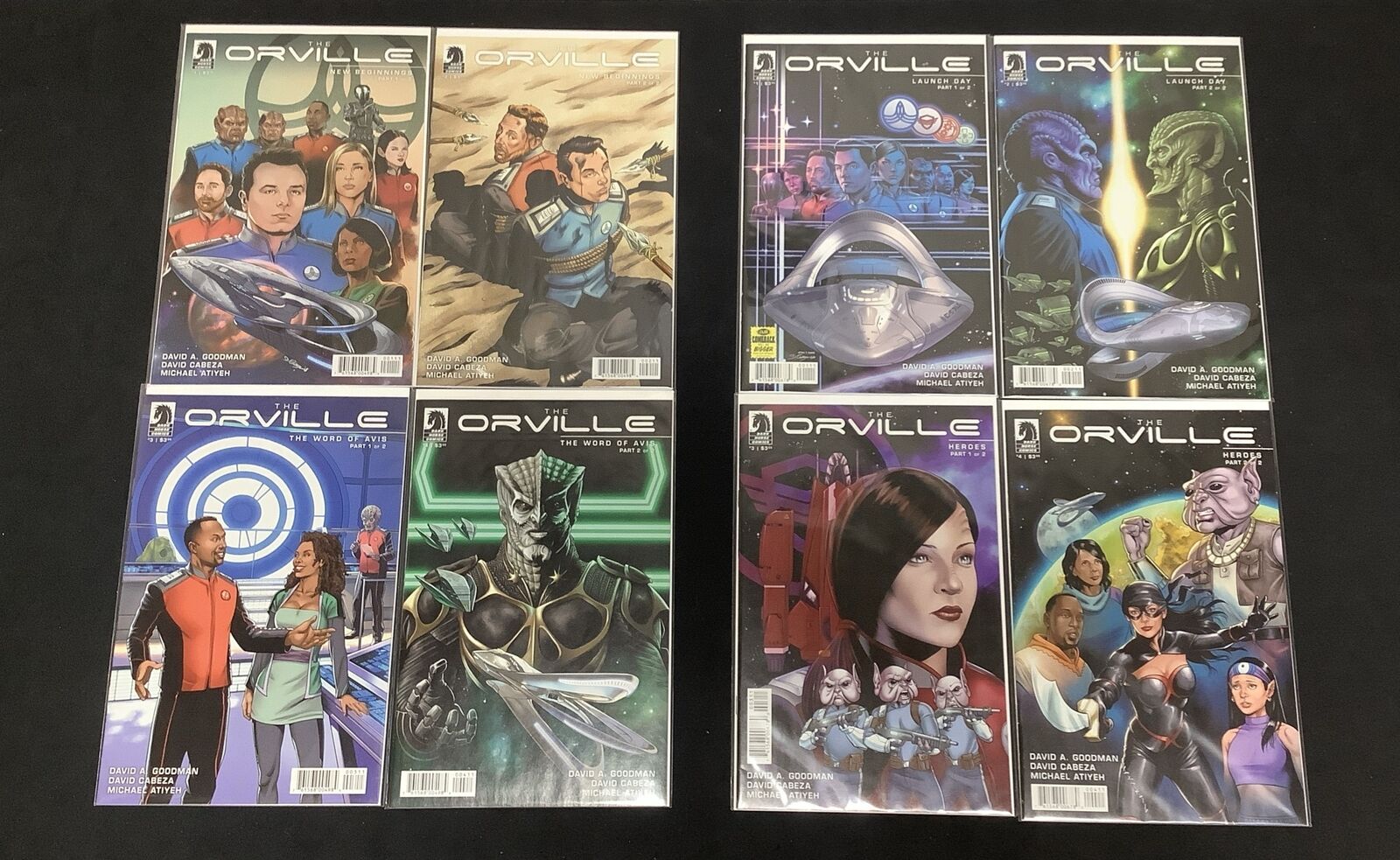 Orville Comic Bundle, Vol.1 #1-4 + Vol.2 #1-4, Dark Horse, David A. Goodman