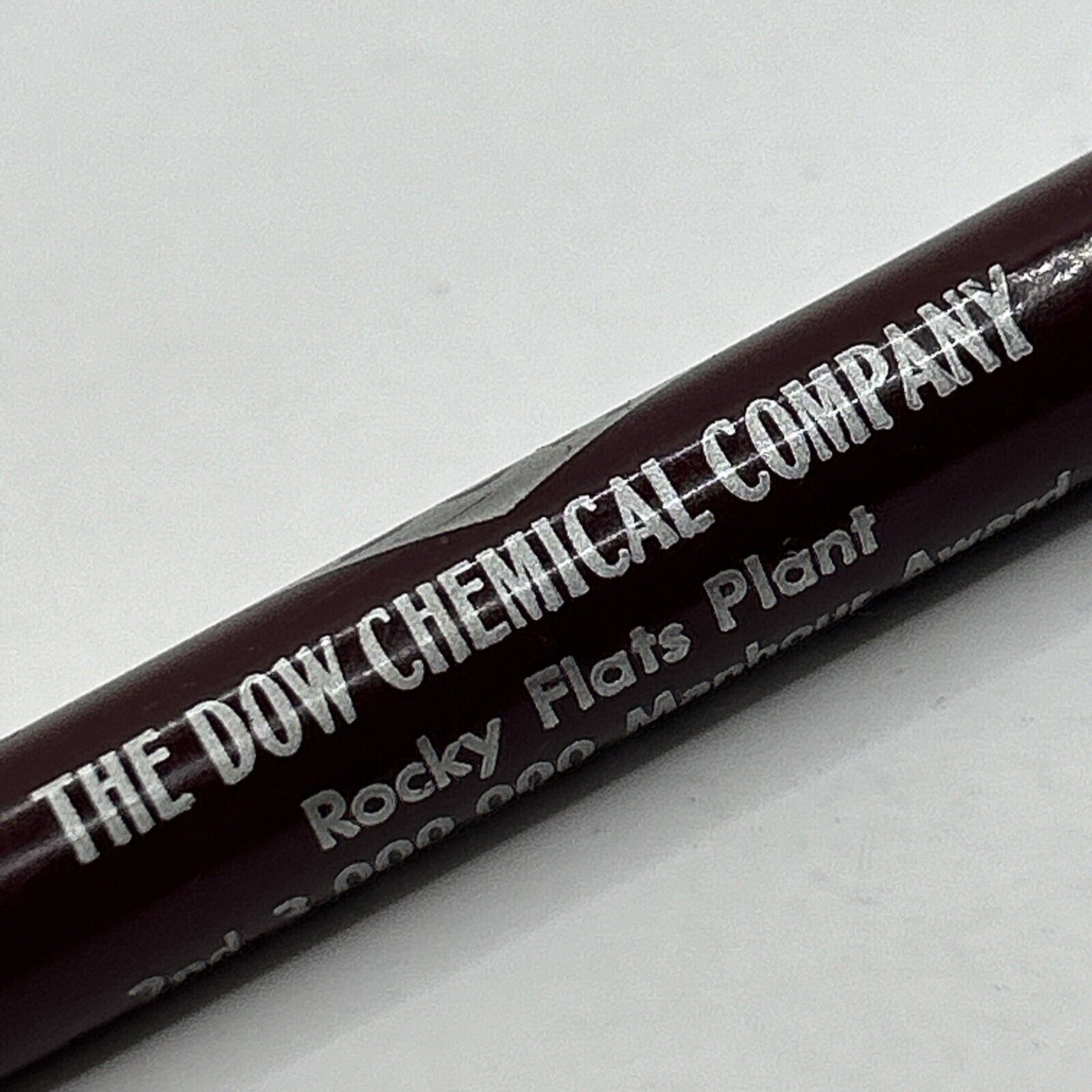 VTG Ballpoint Pen Dow Chemical Rocky Flats Plant 1958