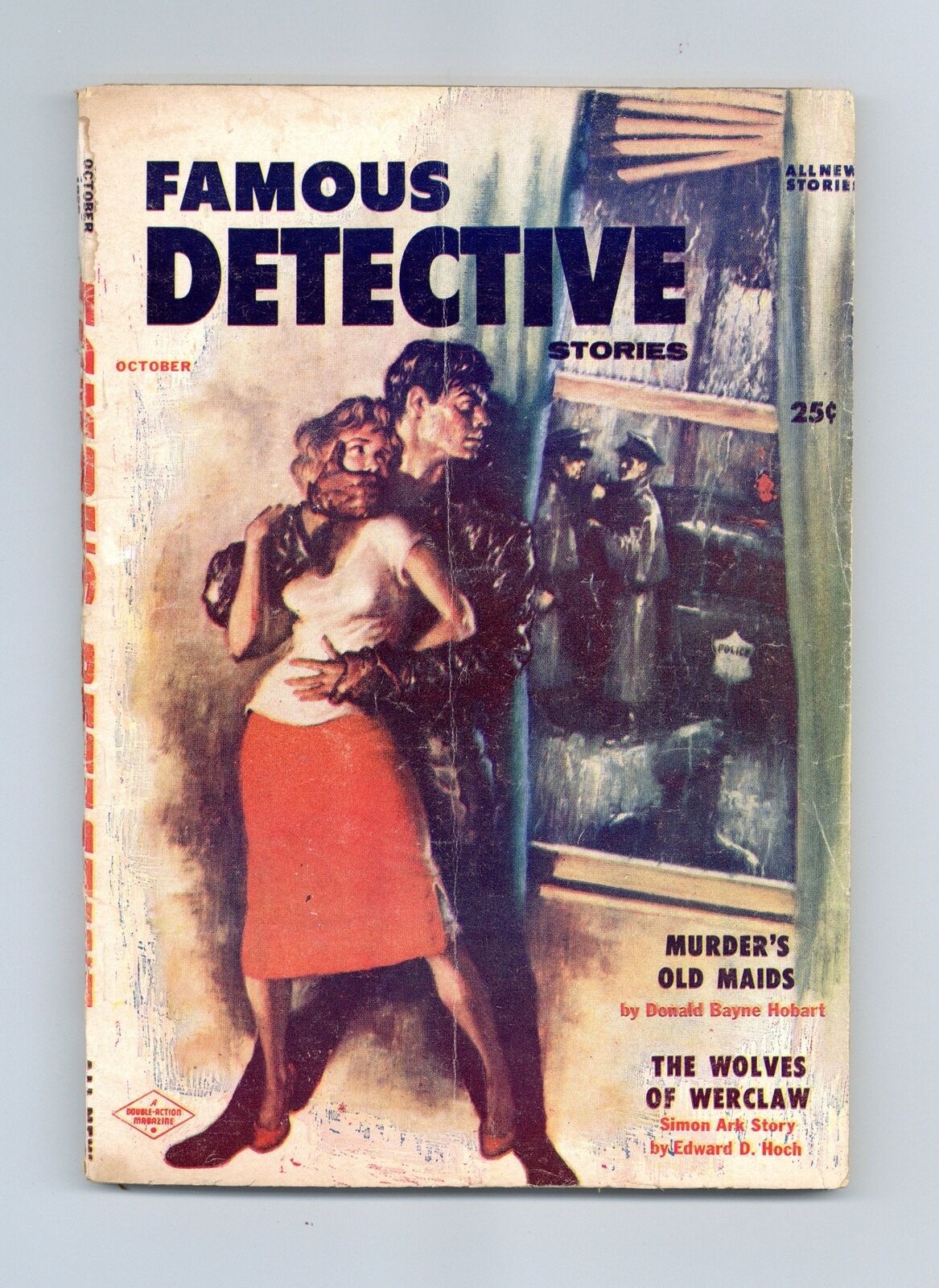 Famous Detective Pulp Oct 1956 Vol. 16 #3 GD
