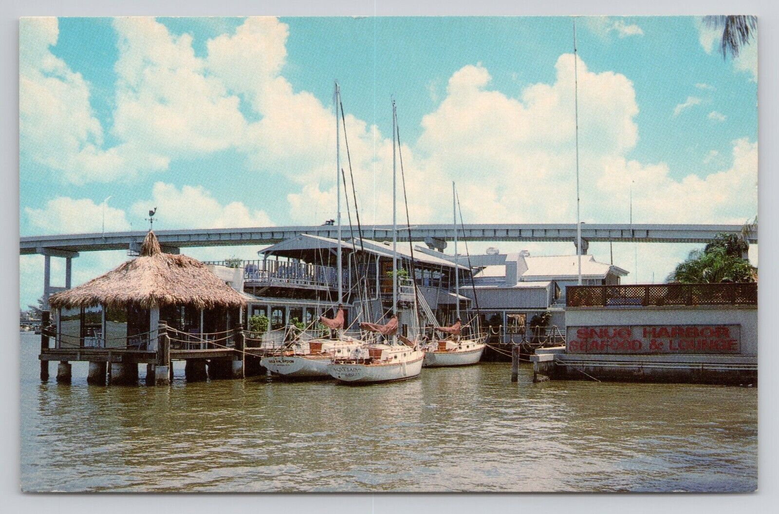 Postcard Snug Harbor Restaurant Fort Myers Florida