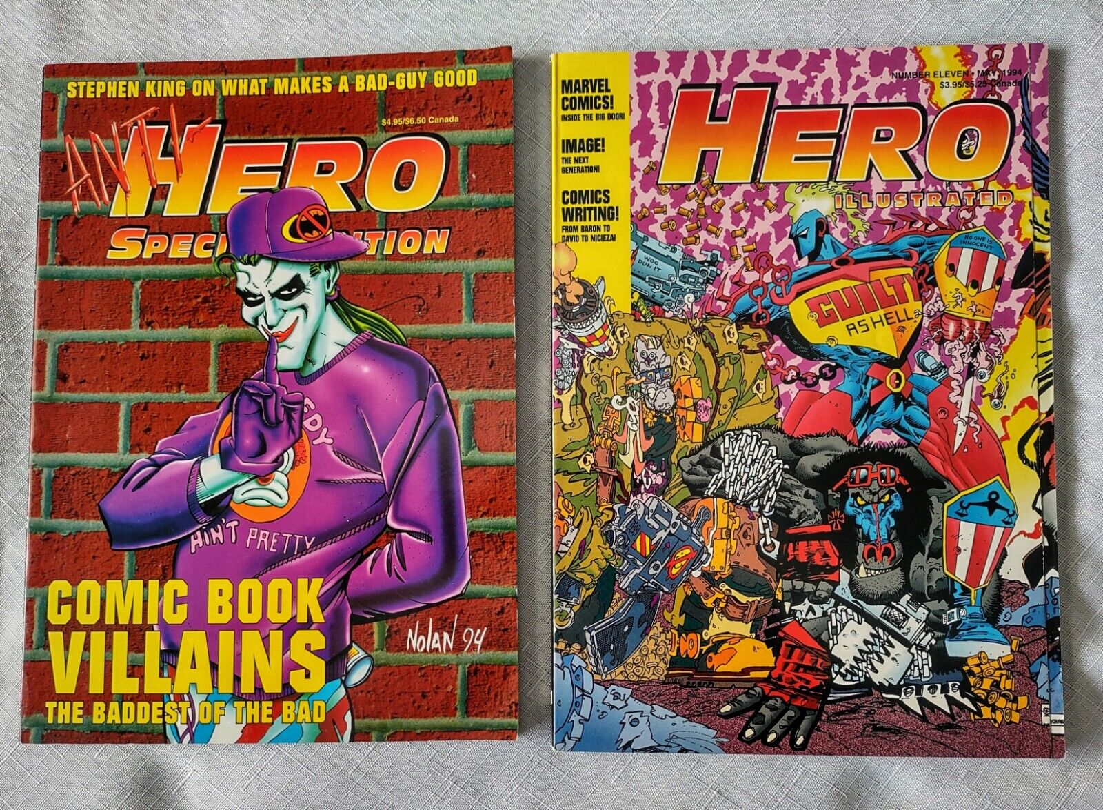 Hero Illustrated: 2 Issue Lot Anti-Hero Special Edition Apr.94 And No. 11,May 94