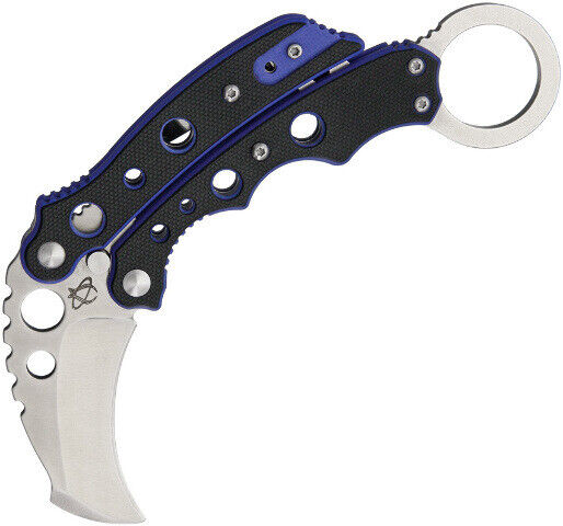 New Mantis Vuja De Karambit Blue Folding Poket Knife MK4B