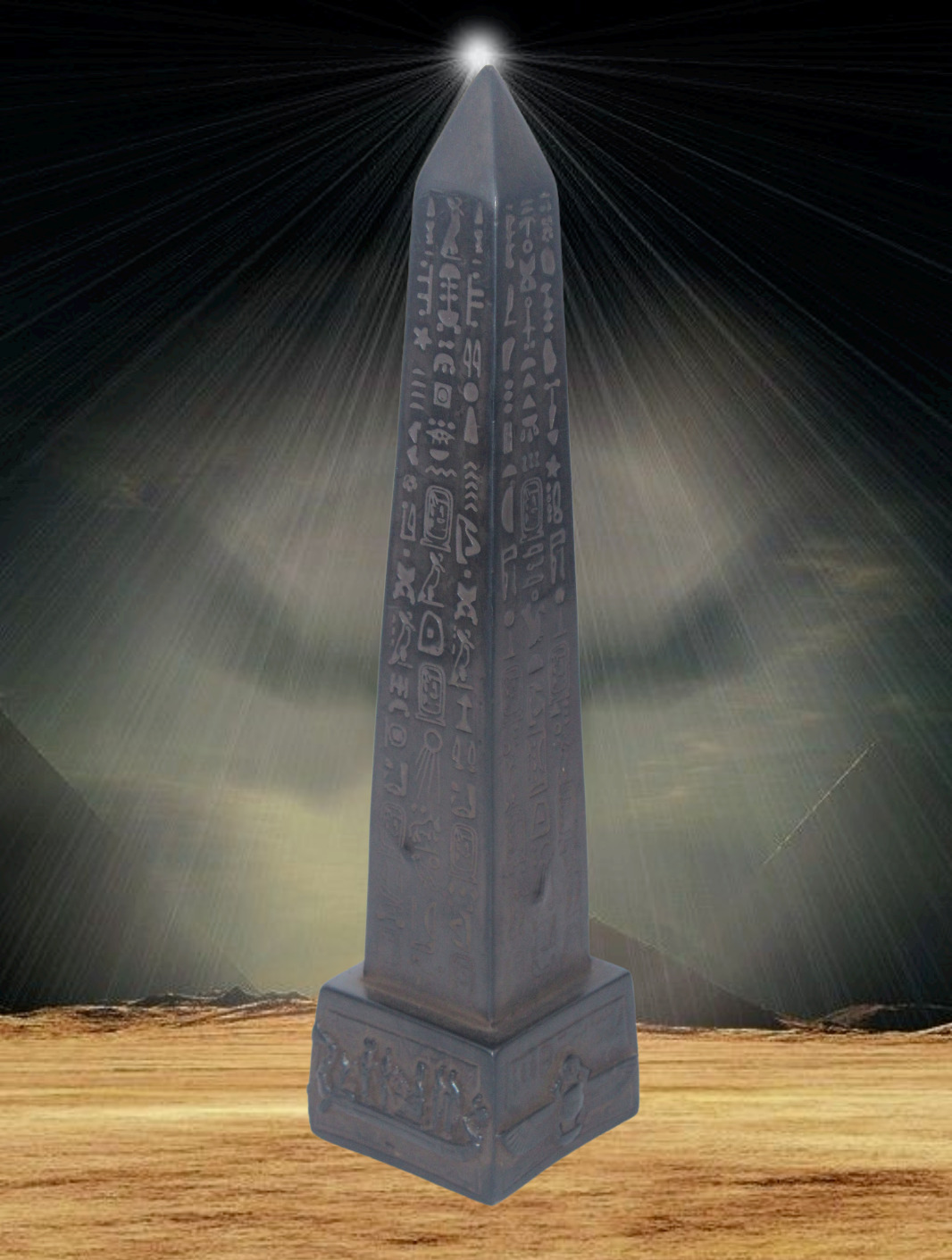 RARE ANCIENT EGYPTIAN ANTIQUE Ramses , Scarab , Boat of Life Obelisk Masala