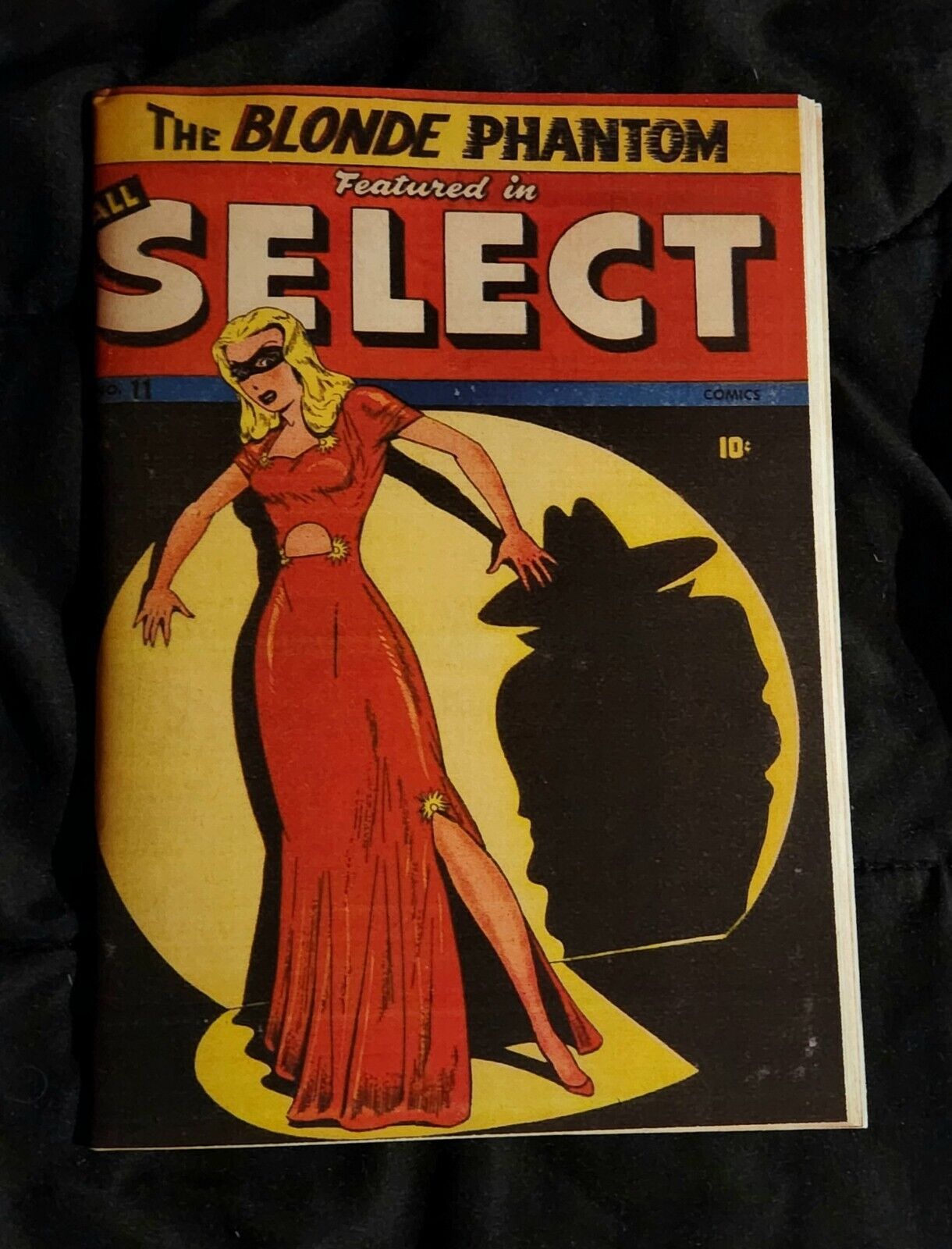 All Select # 11  Classic Golden Age Comic Book Photocopy  The Blonde Phantom 
