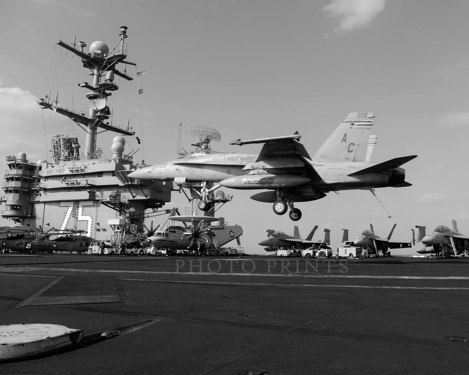 F-18 Hornet Fighter Aircraft 2014 Photo Carrier USS Harry S Truman 8X10 Print