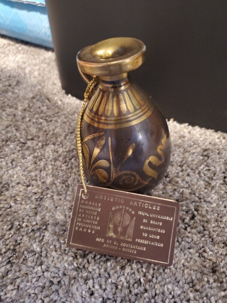 Knossos Bronze Coated Small Vase