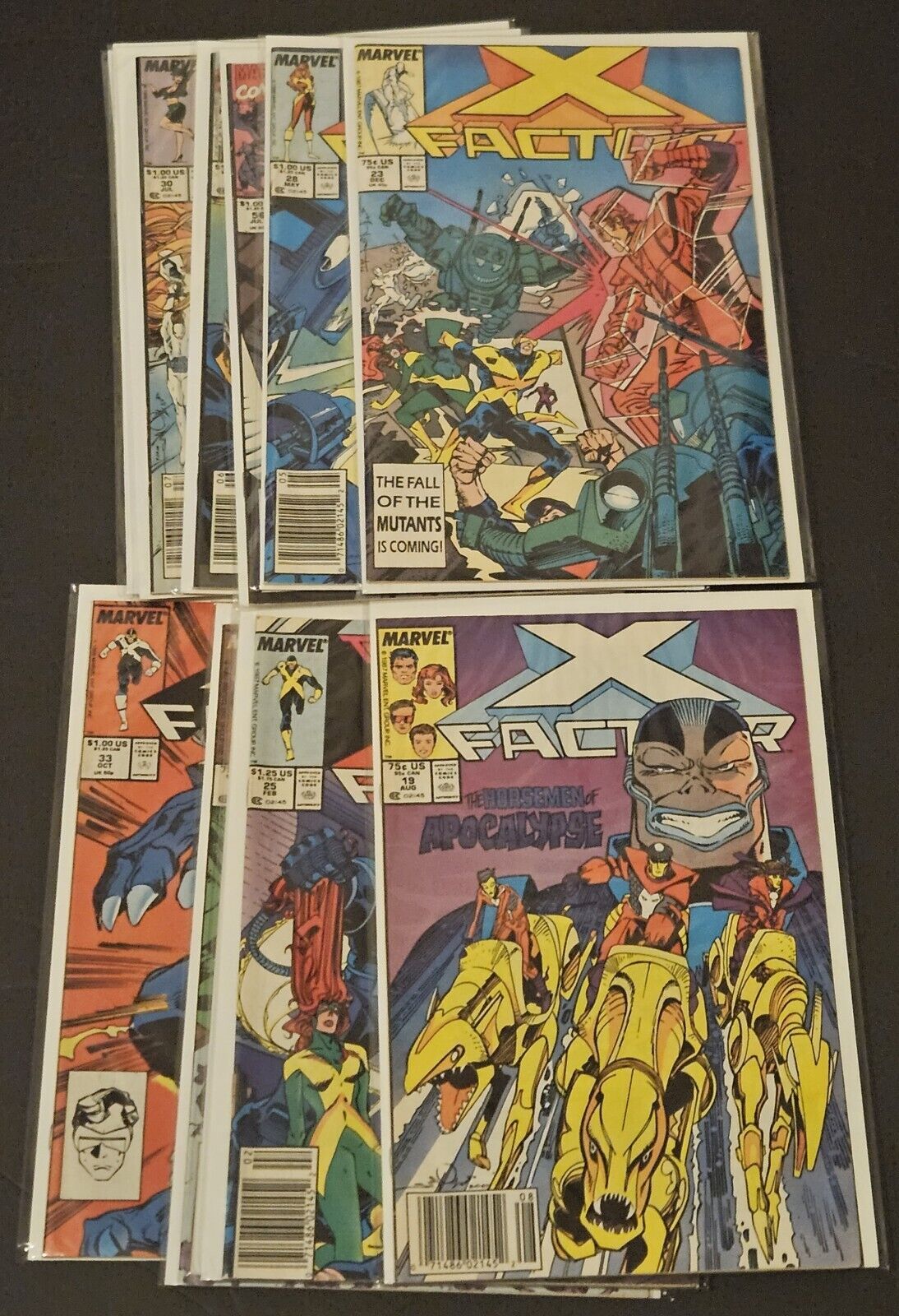 X-Factor Comic Books Lot 12 Books (1980\'s Marvel) Arcangel, Apocalypse, Thor