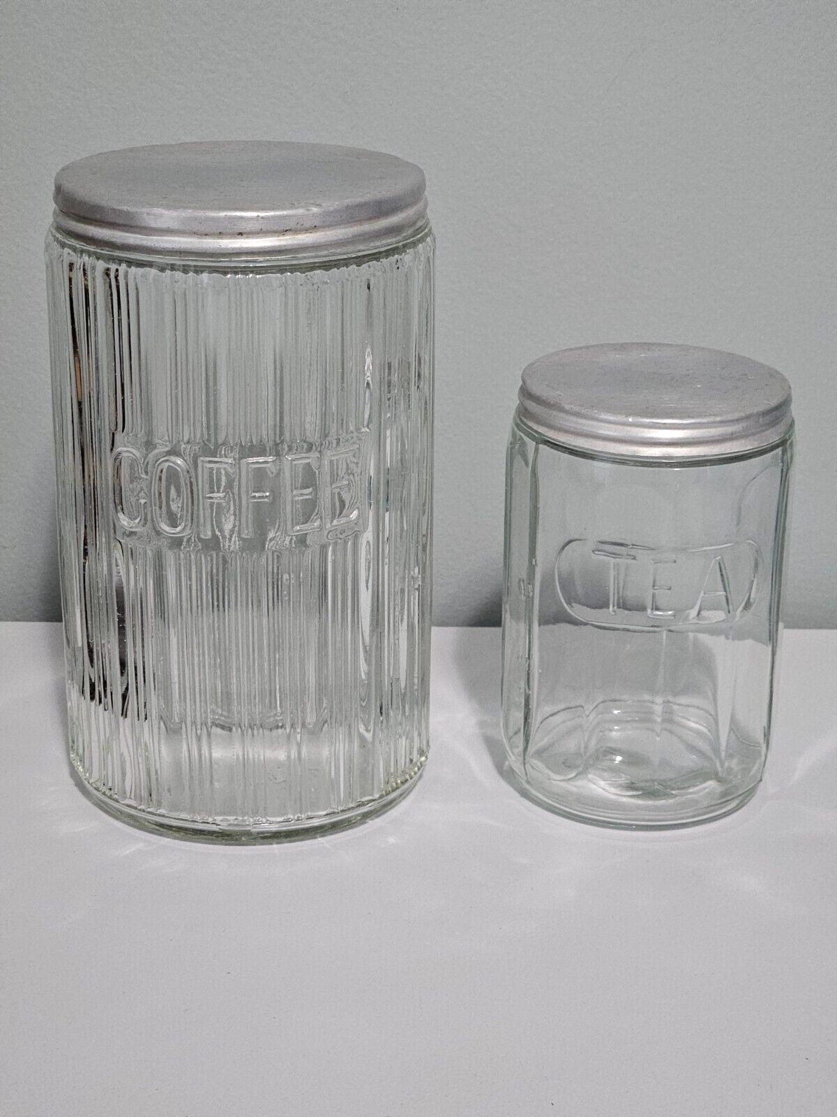 Hooiser Cabinet Jars Coffee And Tea