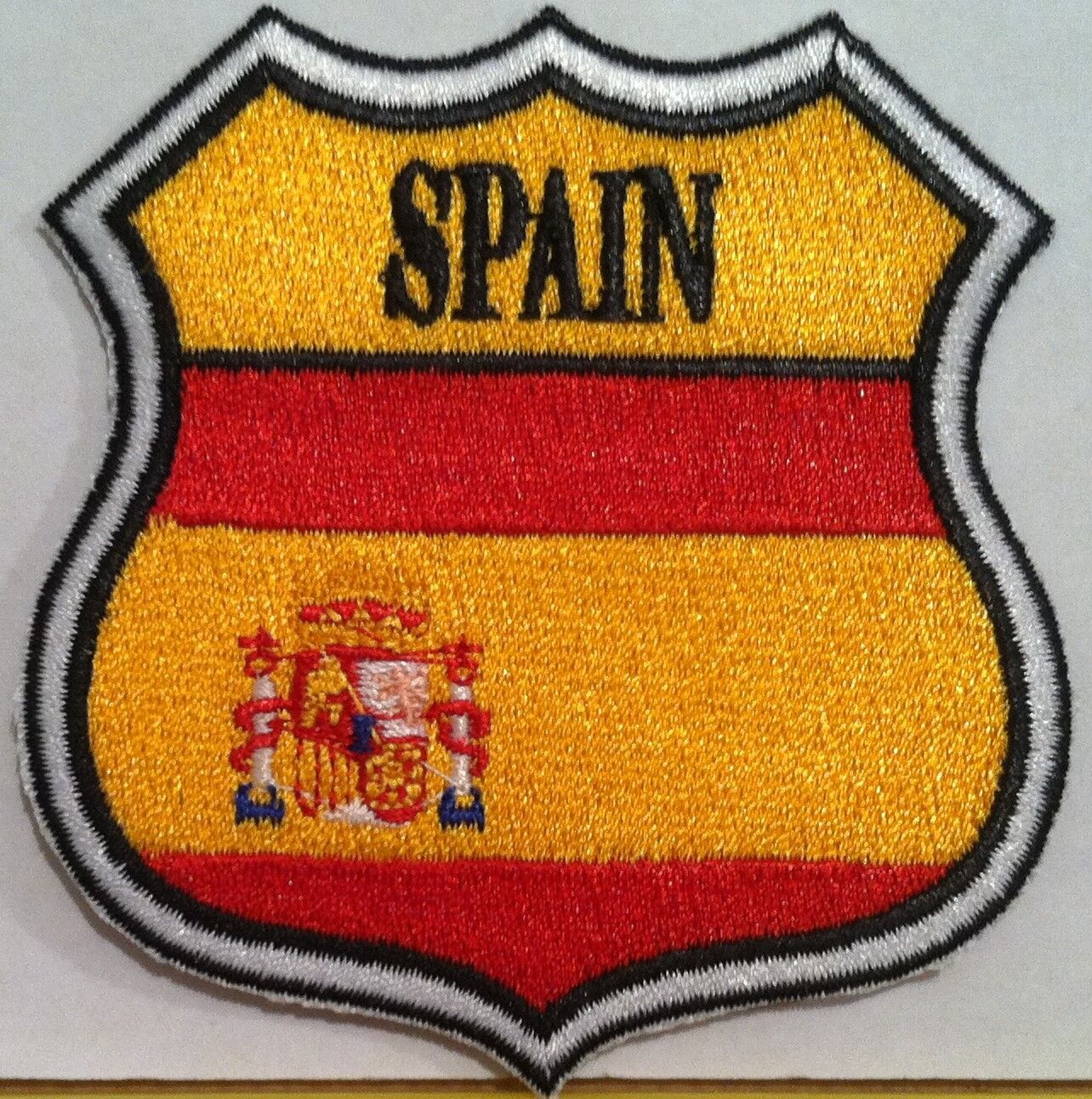 Espana / Spain Crest Tactical Military Flag Patch Shoulder With Hook & Loop