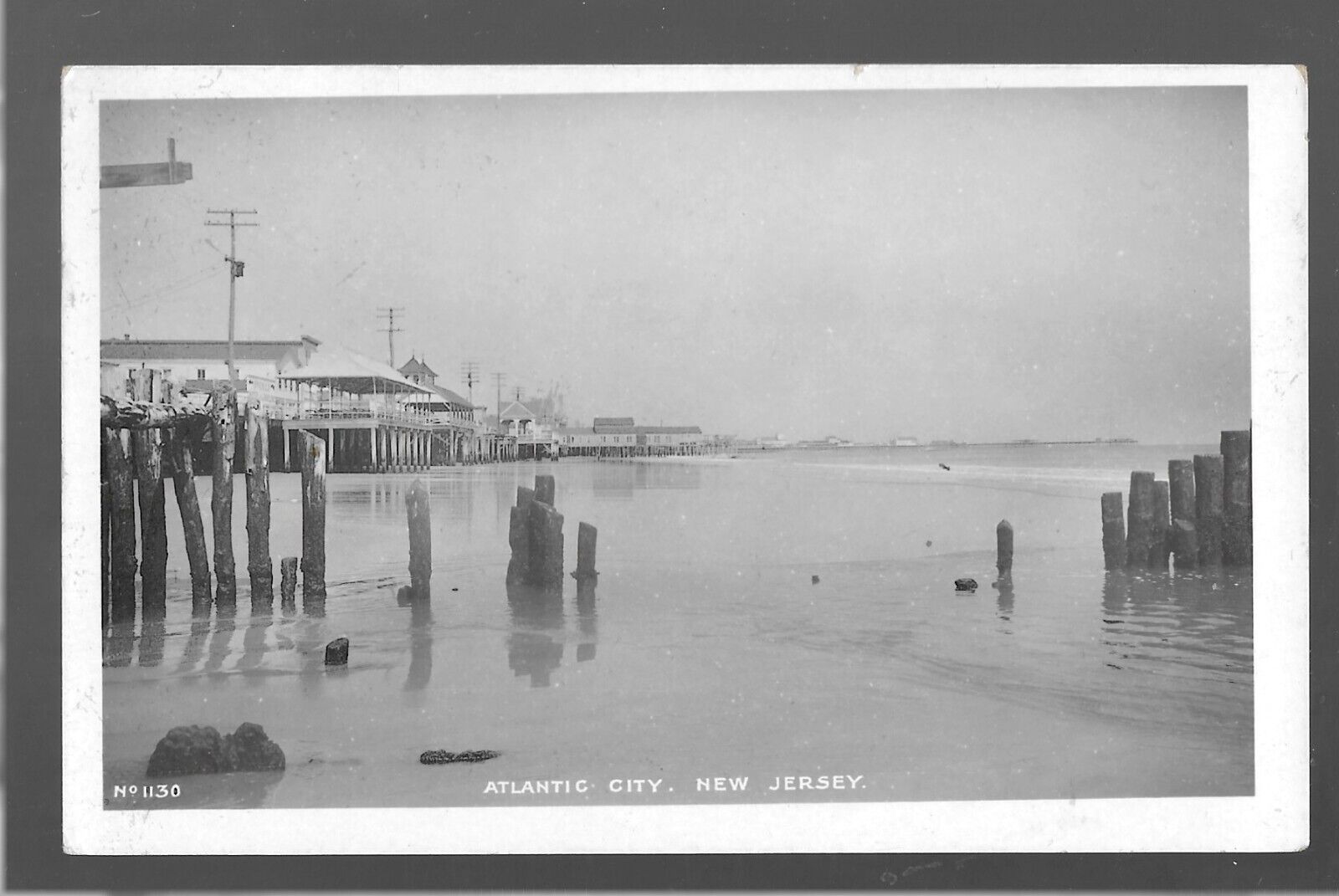 1907 RPPC Vintage Atlantic City Shore, NJ Card