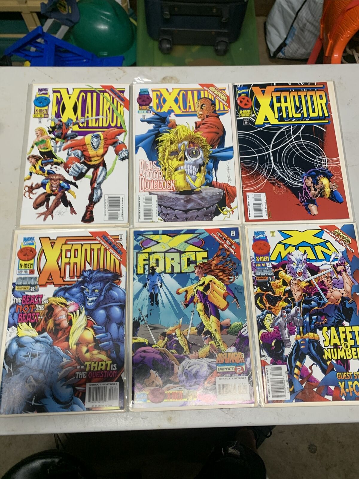 Lot of x 6 Mixed X-Men Comics Bagged/Boarded  All NM Condition Priced Low
