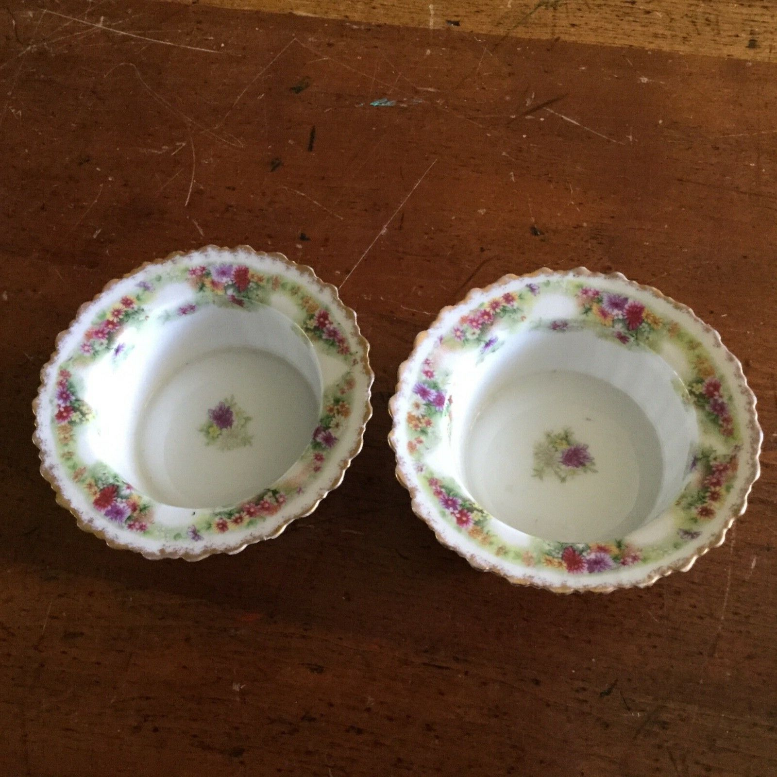 Pair Of Small Vintage Porcelain Bowls -Carl Tielsch -Altwasser