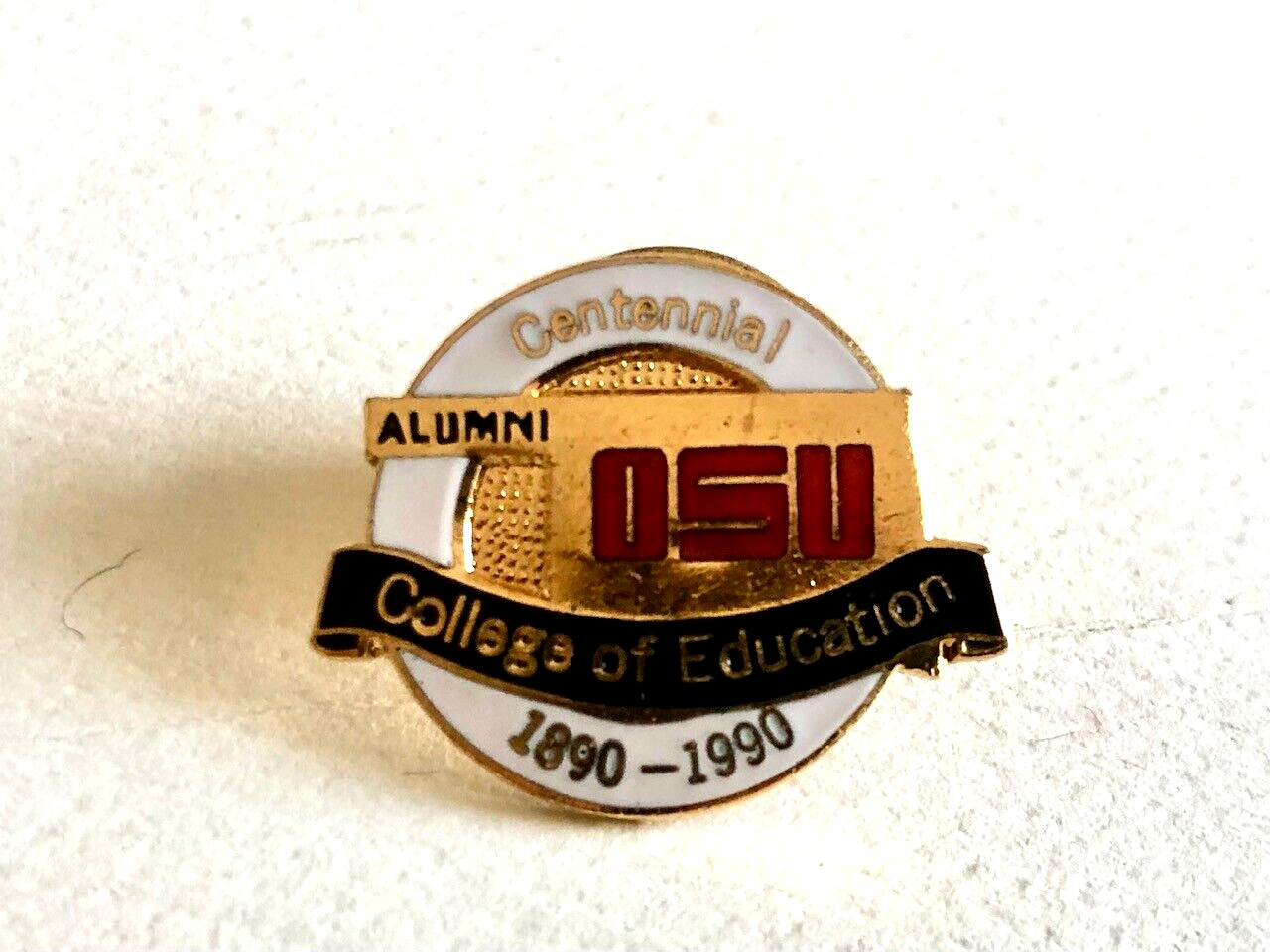 Vintage 1890-1990 OSU College of Education Centennial Pin-FREE Shipping