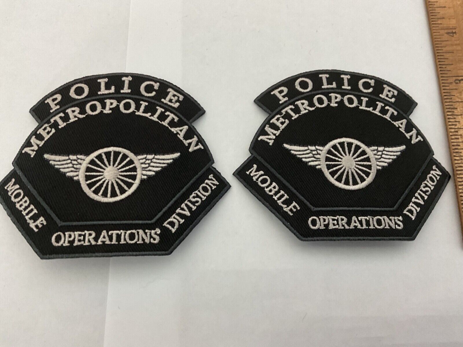 . Metropolitan Police Mobile Operation collectable patches 2 new condition