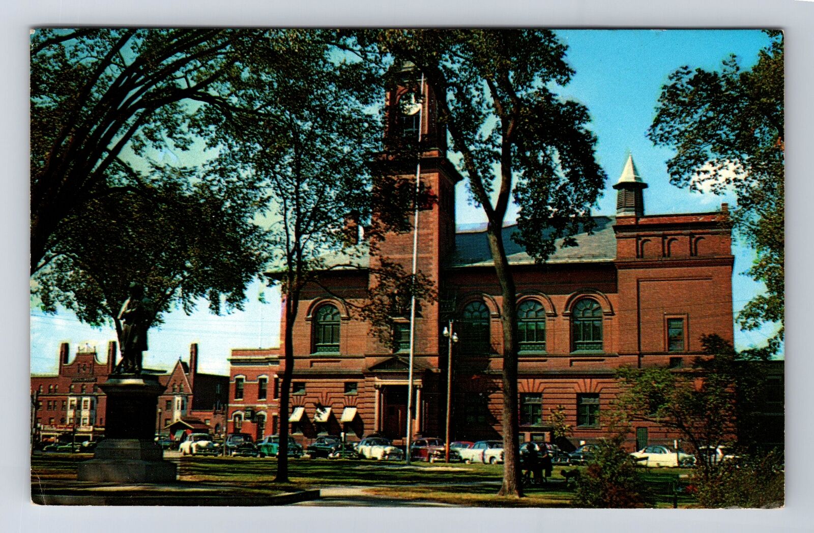 Claremont NH-New Hampshire, City Hall, Antique, Vintage Postcard