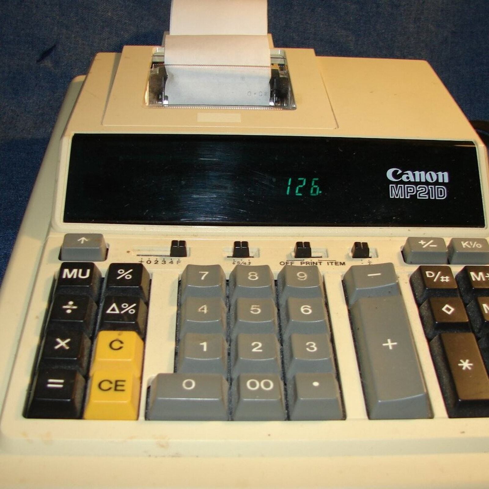 Vintage Canon MP21D from the eighties.