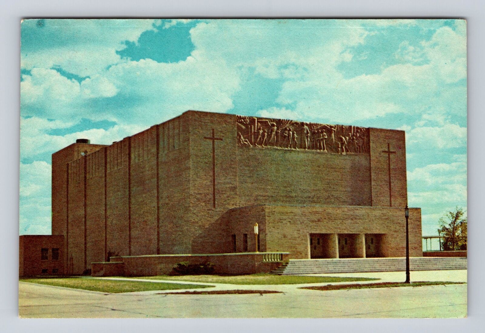 Boys Town NE-Nebraska, Music Hall & Auditorium, Vintage Souvenir Postcard