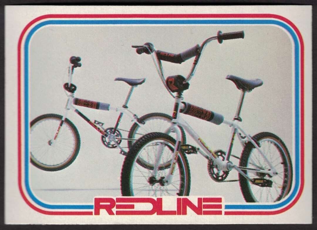 1984 Donruss BMX Card Series #1 Redline 600B and 700P