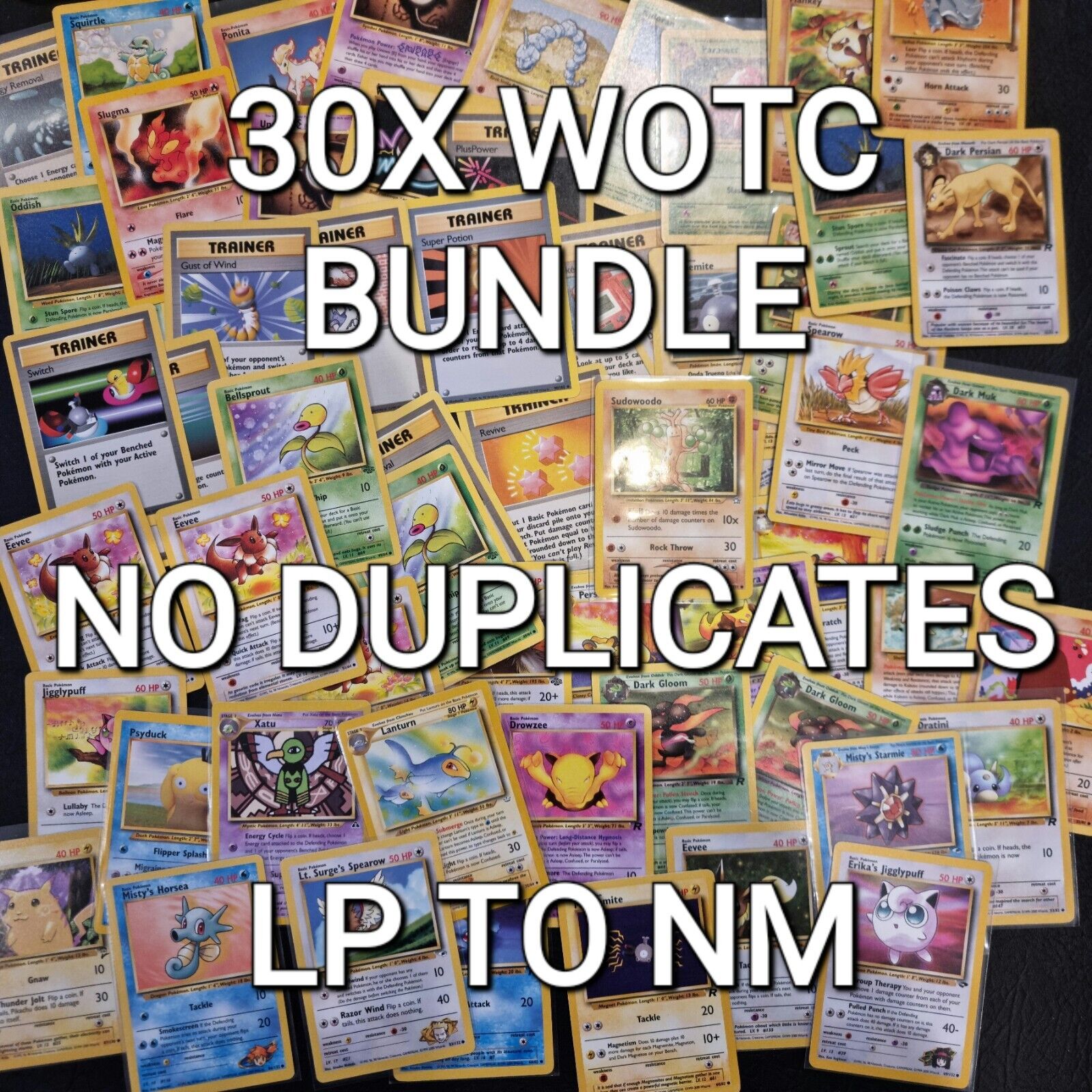 🔥 30x WOTC Vintage Pokemon Bundle | No Duplicates | LP to NM | Multi-Buy 🔥