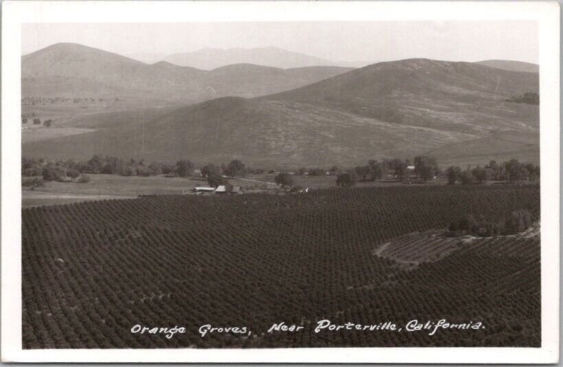PORTERVILLE, California RPPC Photo Postcard 
