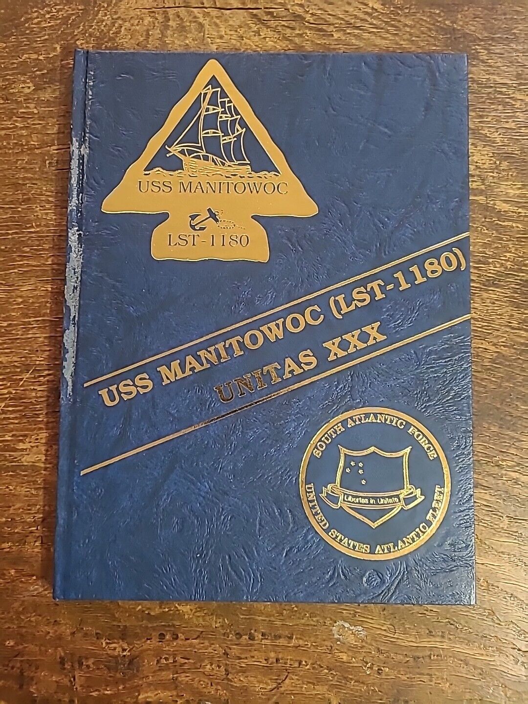1989 USS Manitowoc LST-1180 UNITAS XXX Navy Cruise Book