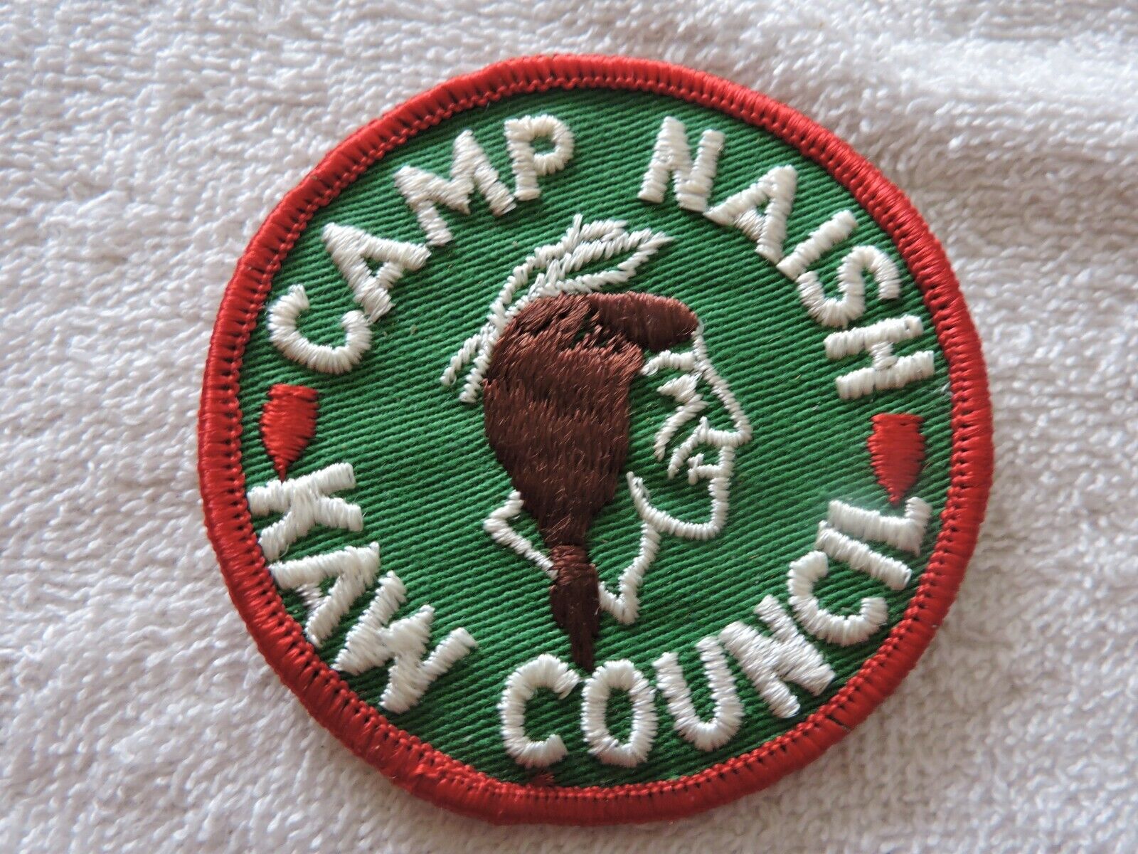 Camp Naish KAW Council Patch  3 INCH ROUND