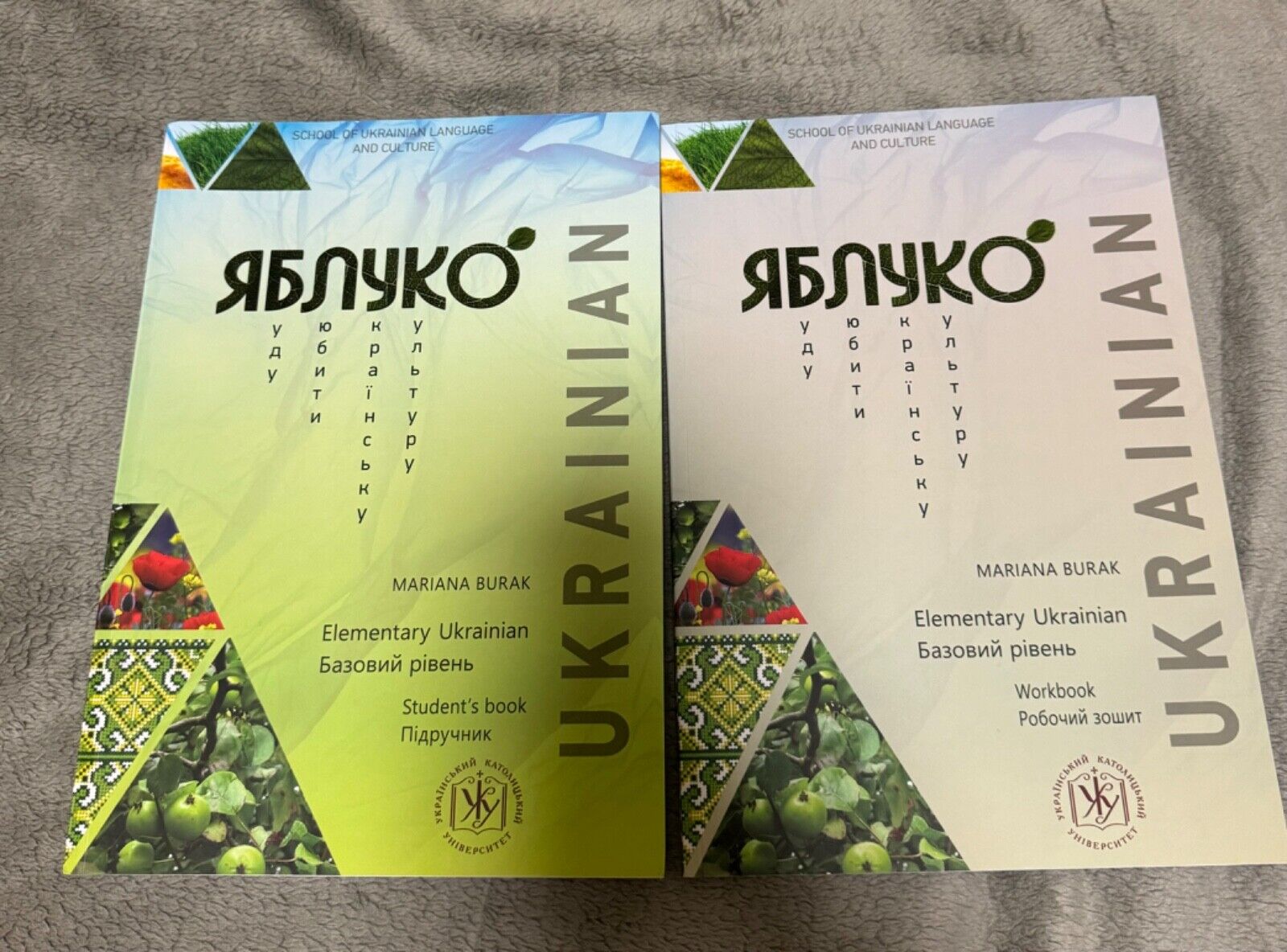 Yabluko (Яблуко) Elementary Ukrainian Textbook (Student’s Book + Workbook) NEW