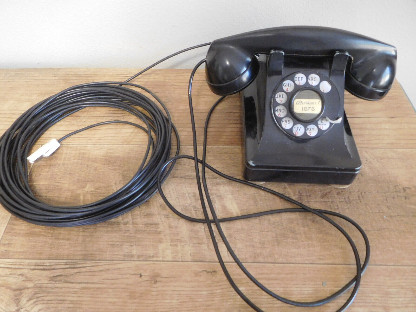 Vintage 8 / 38 Western Electric Model 302 Telephone Phone F1 Handset Metal Case