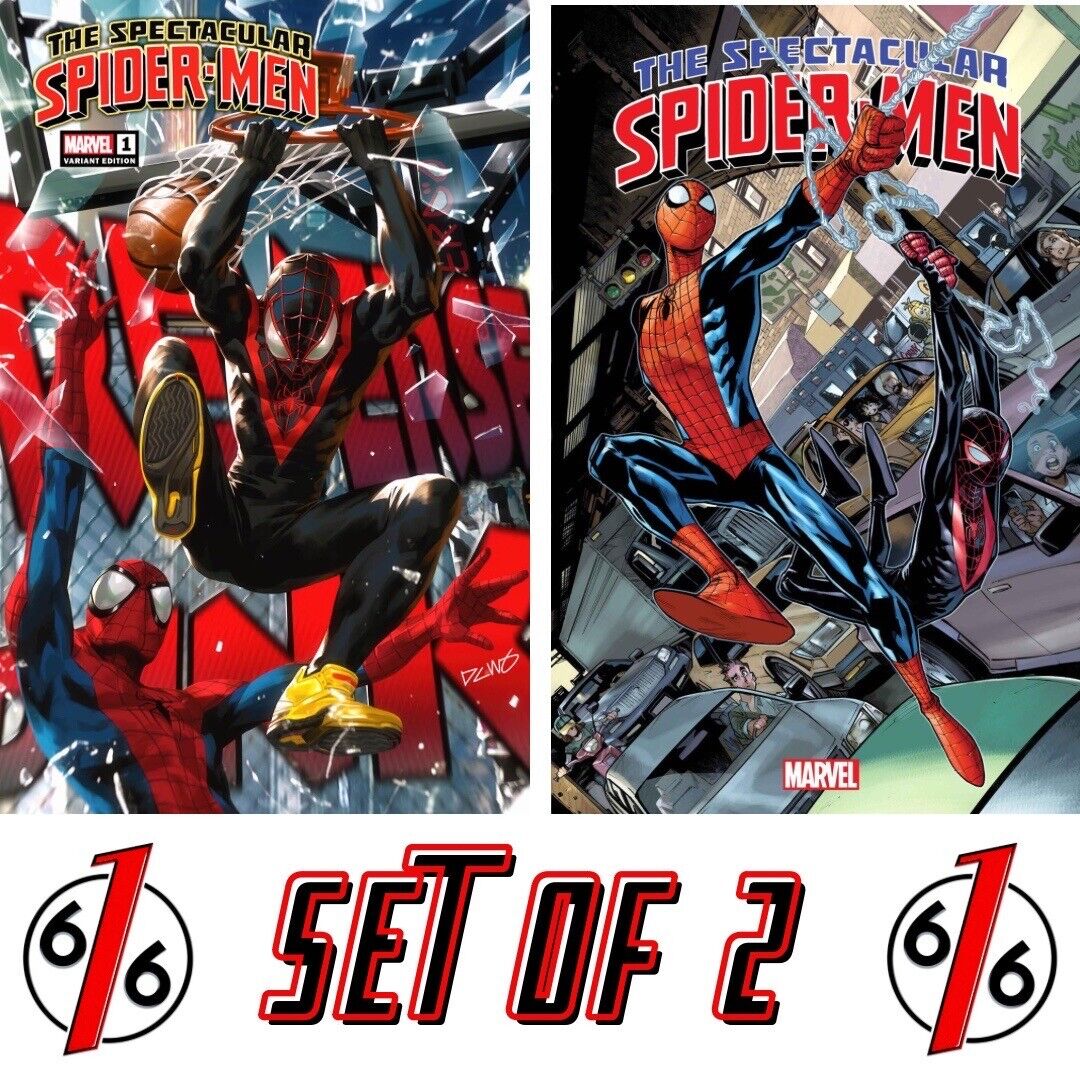 🔥🕷 SPECTACULAR SPIDER-MEN #1 DERRICK CHEW 616 Variant & RAMOS Main Cover