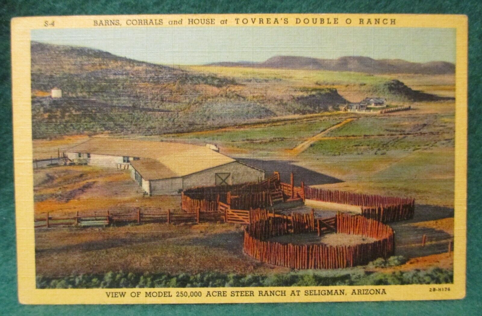 Estate Sale ~ Vintage Postcard - Tovrea\'s Double O Ranch, Seligman, Arizona