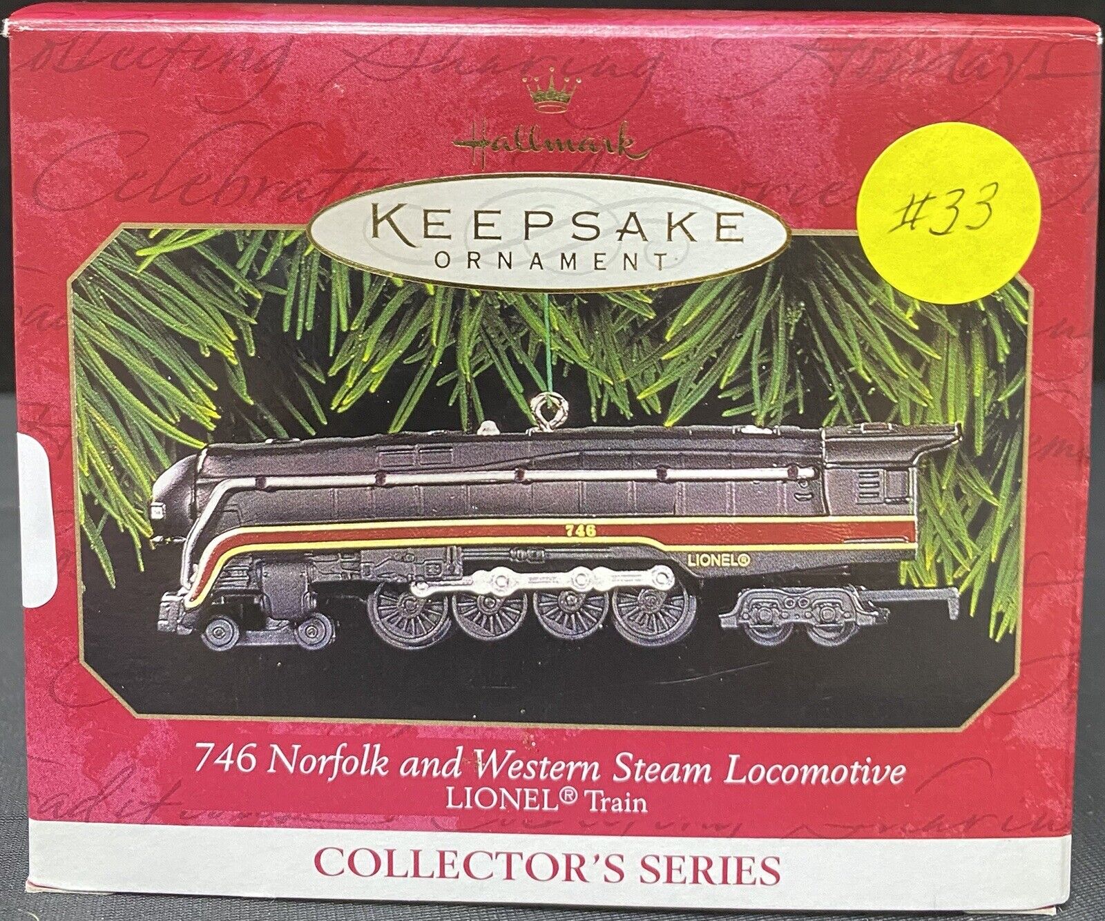 Hallmark Keepsake Ornament 1999 Lionel Train Tender 746 Norfolk & Western Vtg