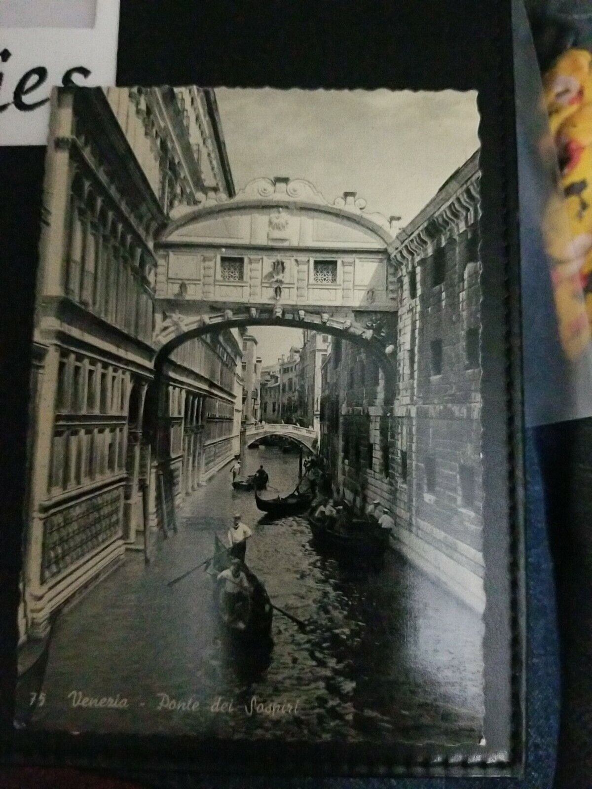 The Bridge of Sighs Venice Italy unposted older 1950\'s