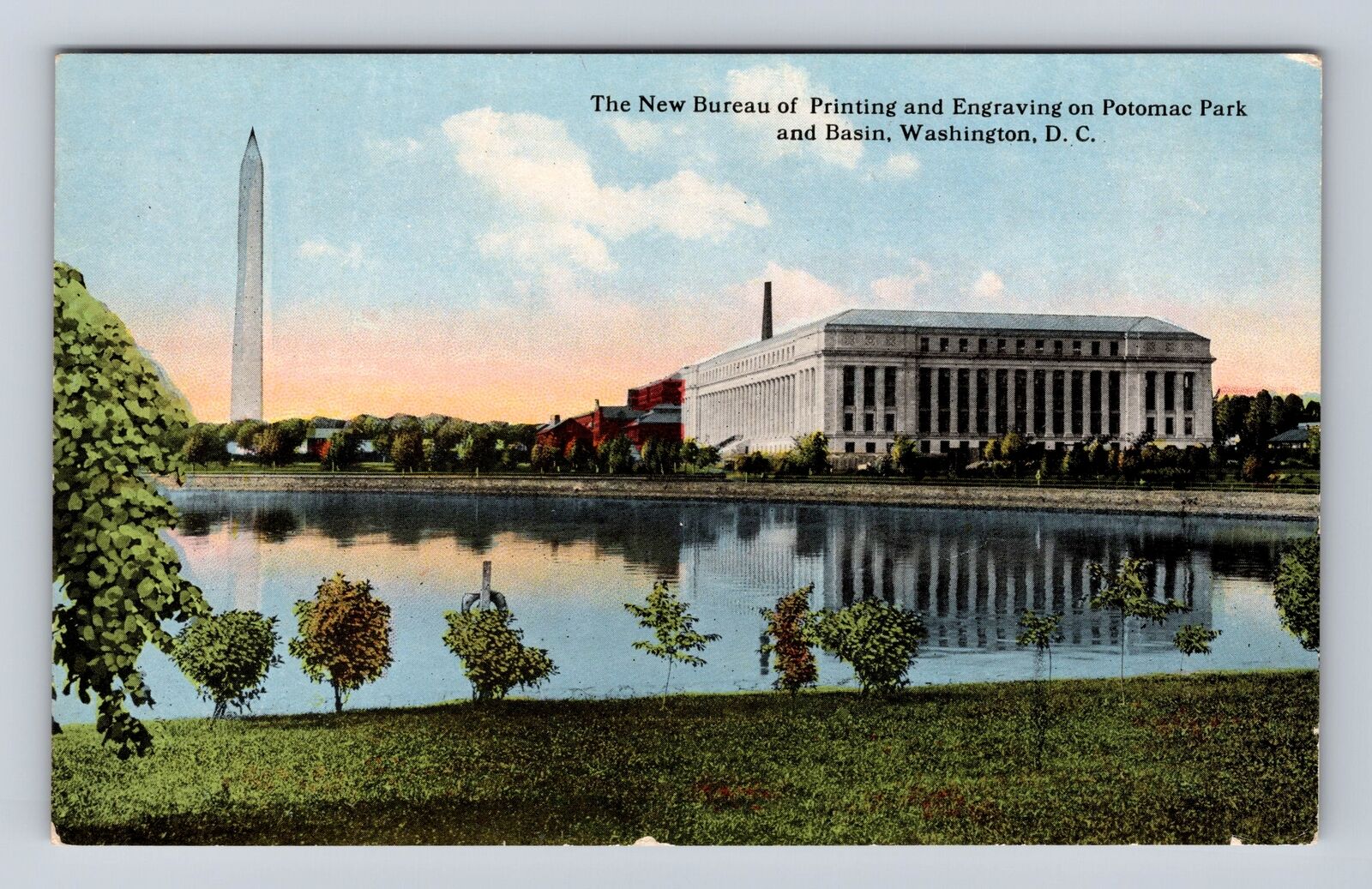 Washington DC-New Bureau Of Printing Engraving On Potomac Park Vintage Postcard