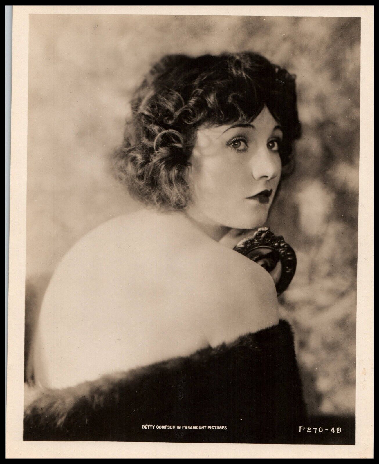 Hollywood Beauty BETTY COMPSON STUNNING PORTRAIT BARE SHOULDER 1920s Photo 653