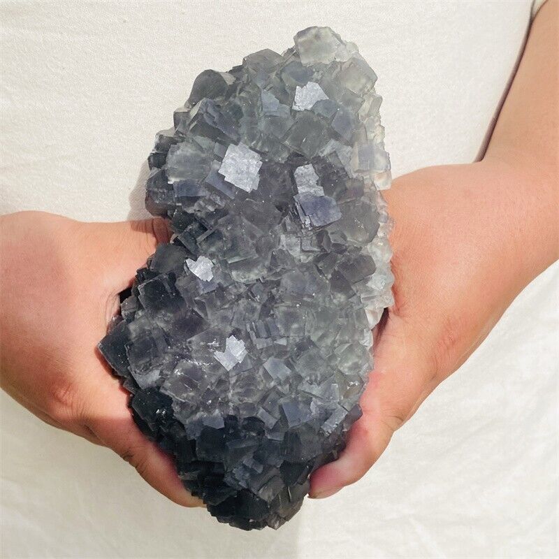 3.35LB Natural Beautiful Color Fluorite Crystal Quartz Healing Mineral specimen