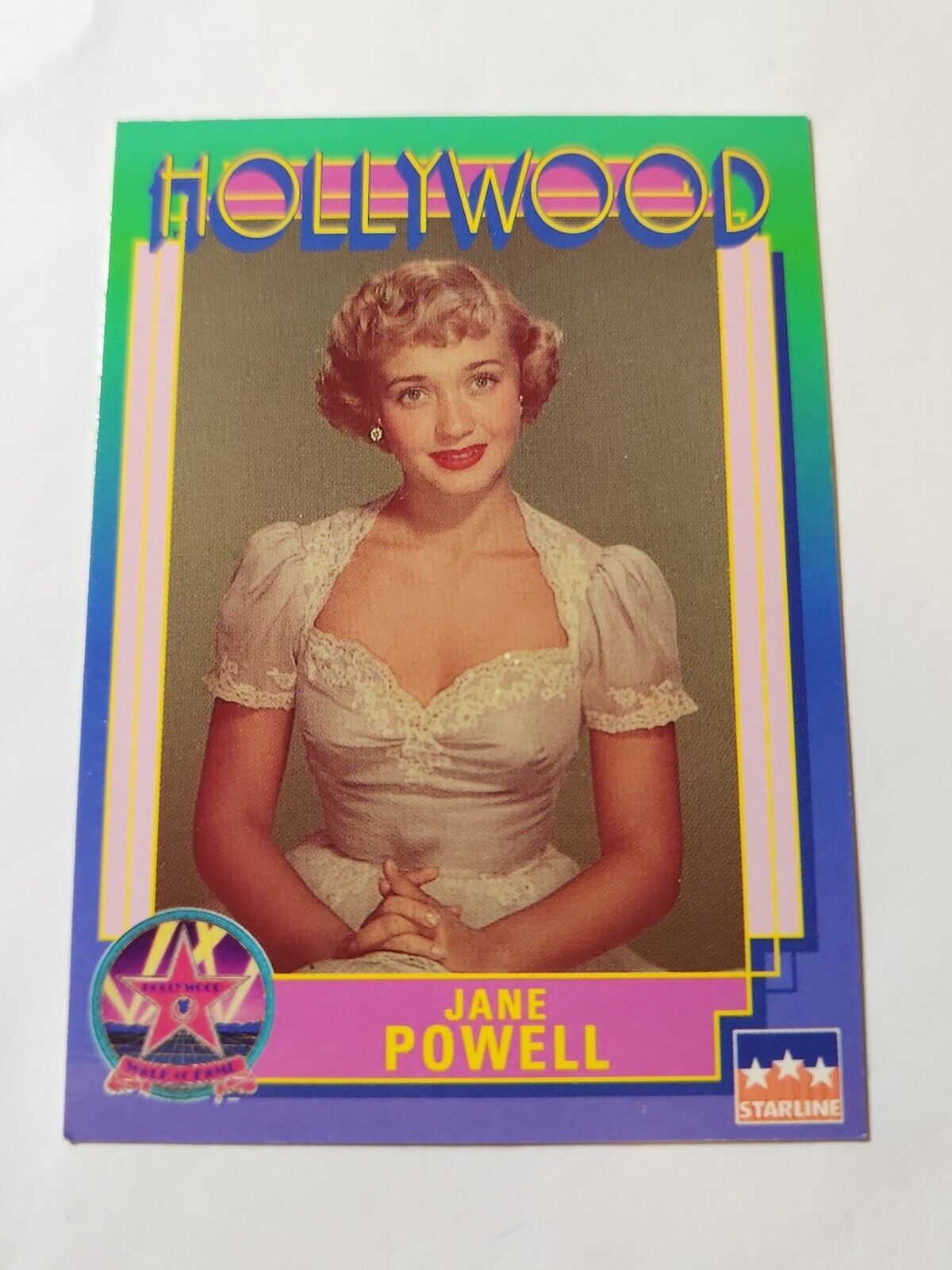 Jane Powell Hollywood Walk of Fame Card Vintage # 165 Starline 1991 NM 