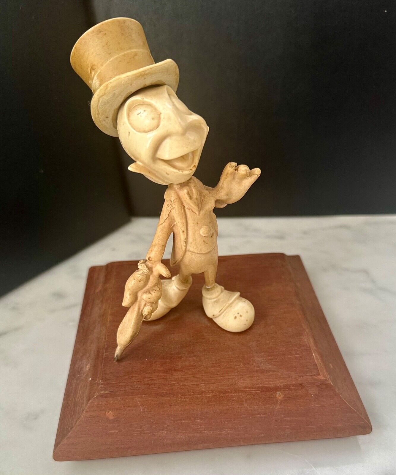 Jiminy Cricket Animators Rare Maquette Statue 1940 Disney