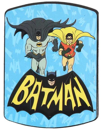 DC Batman And Robin Classic Logo Embossed Tin Magnet 2