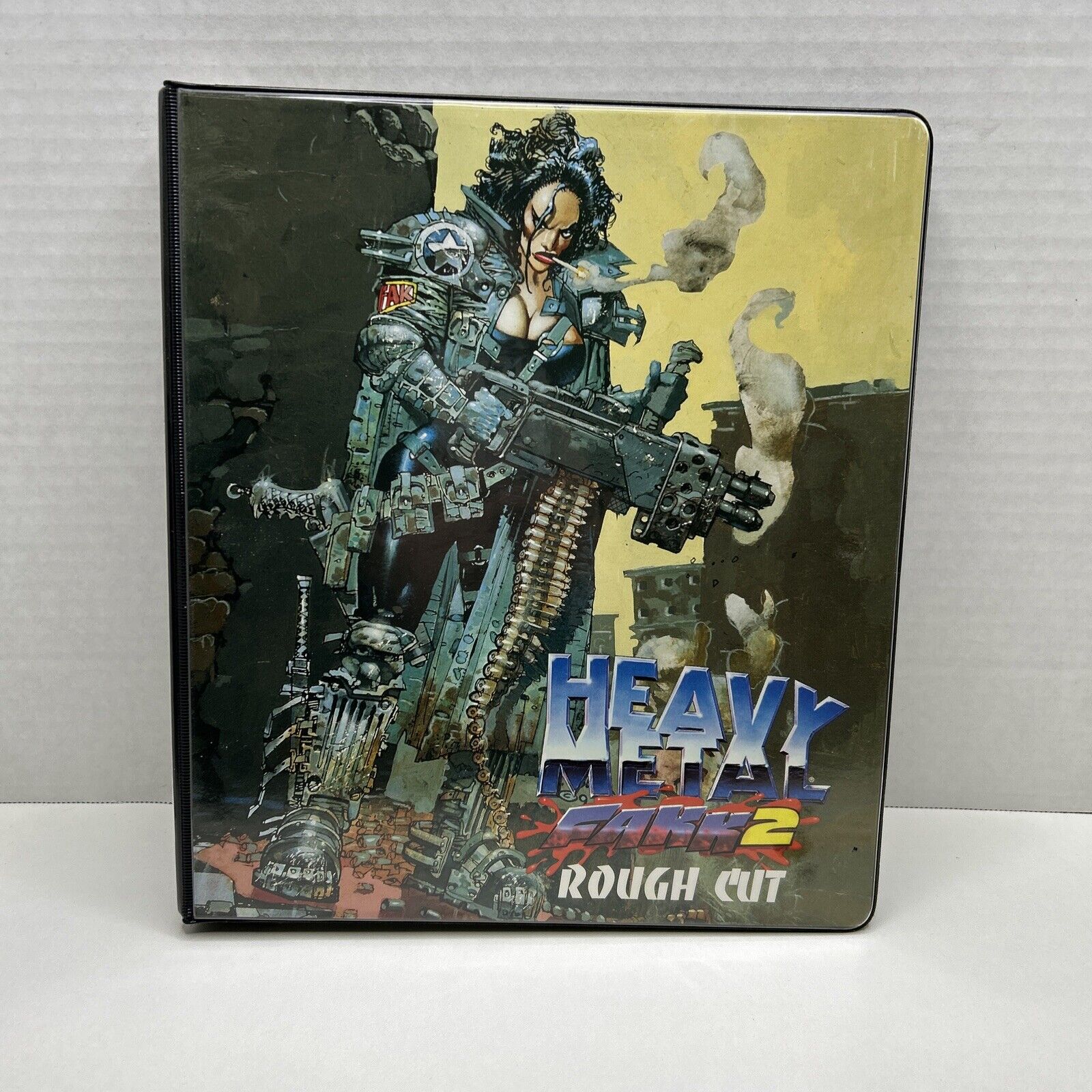 1998 Heavy Metal FAKK 2 Binder W/ Complete Base Set, Uncut 6 Card Sheet, Extras